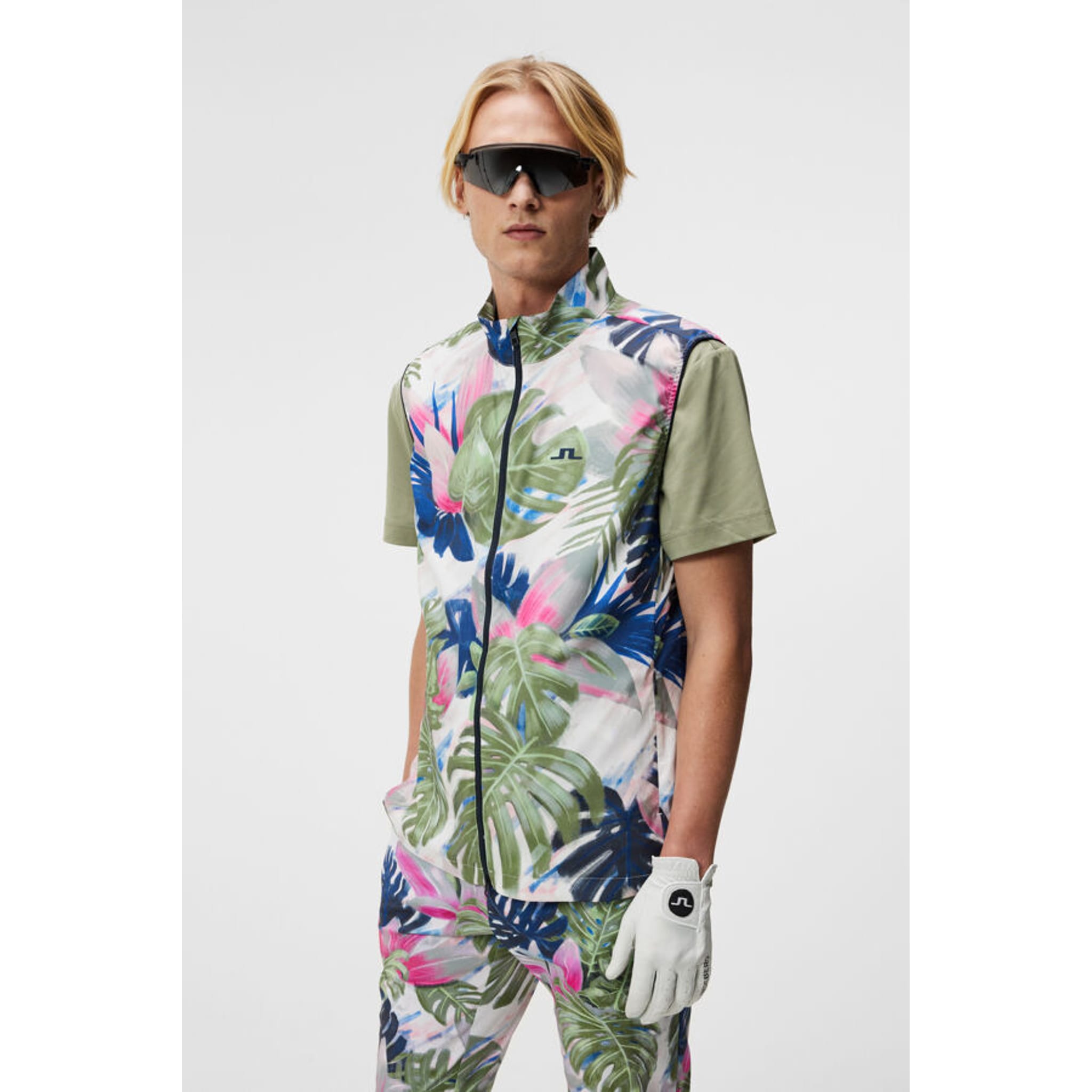 J. Lindeberg Ash Light Gilet ripiegabile Stampa Uomo