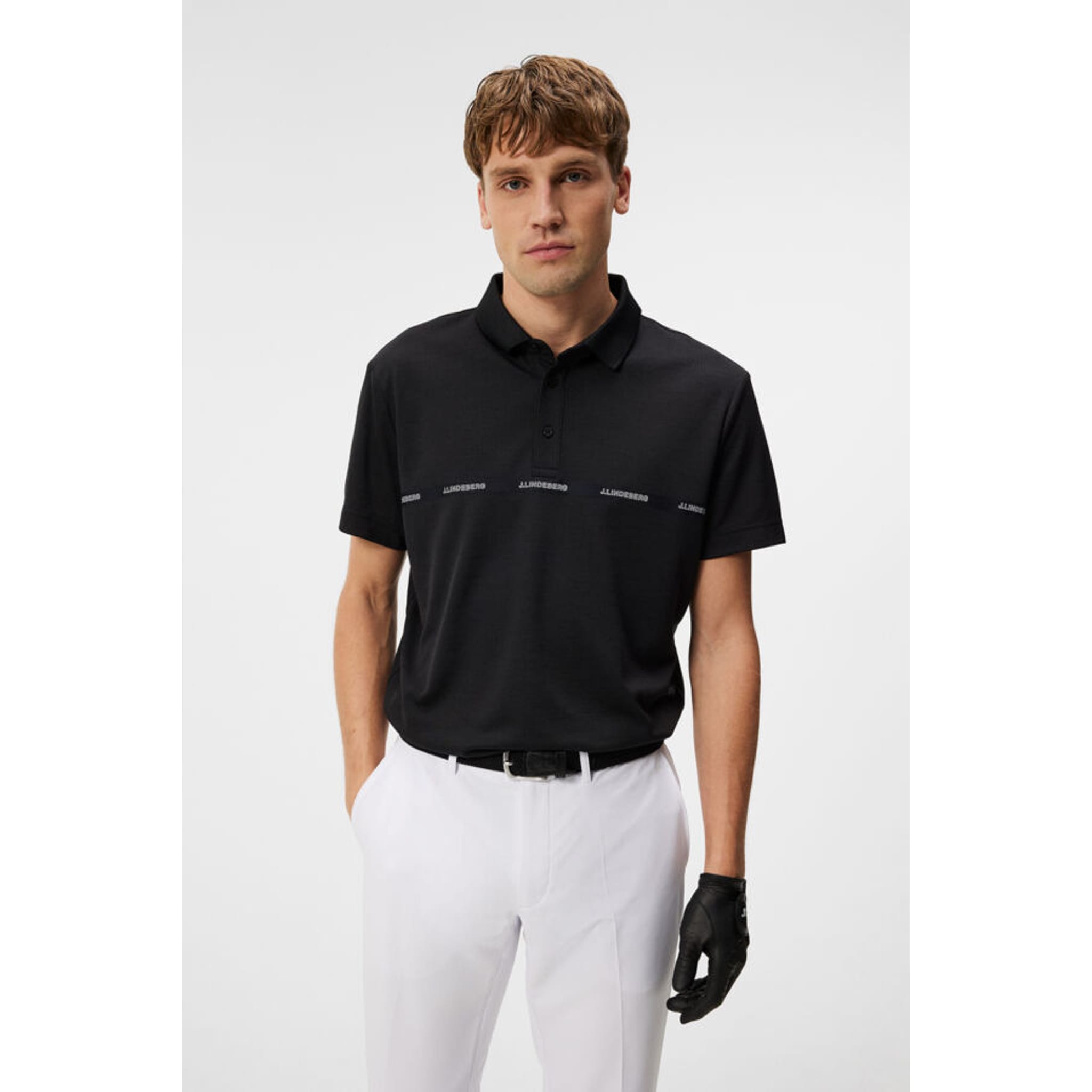 Polo J. Lindeberg Chad vestibilità regolare da uomo