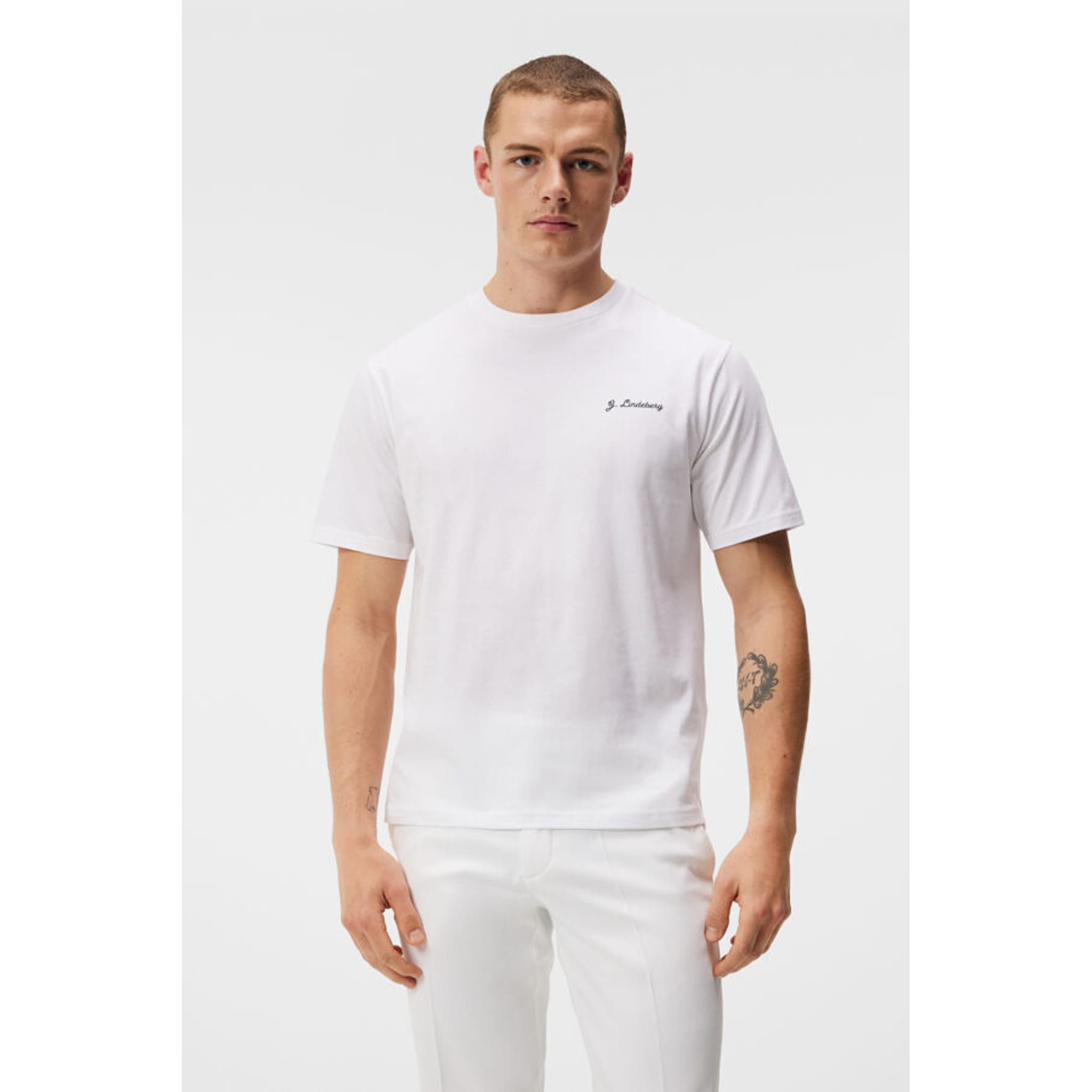 J. Lindeberg Dale T-Shirt Uomo Bianco Uomo