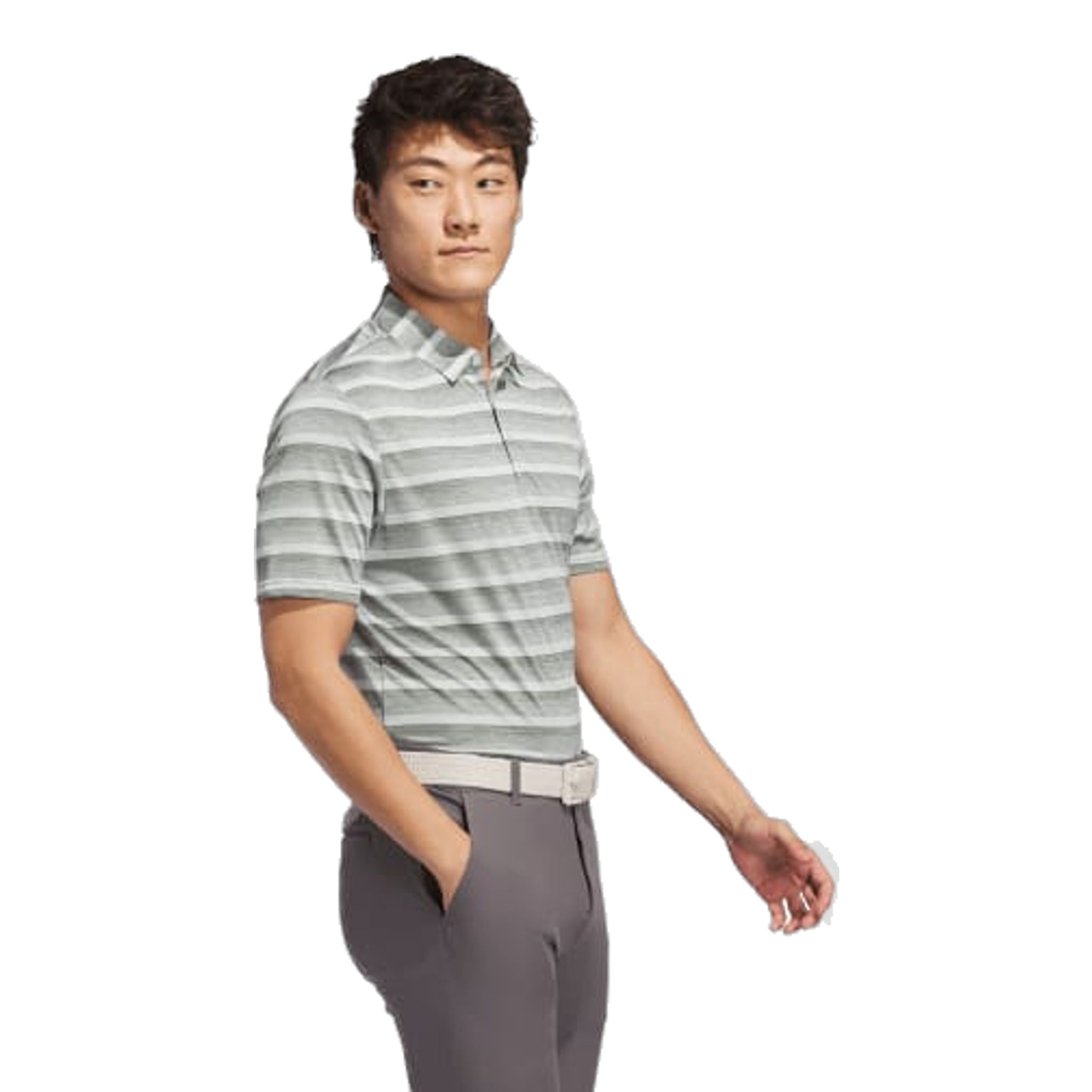 Polo Adidas da uomo con righe a 2 colori