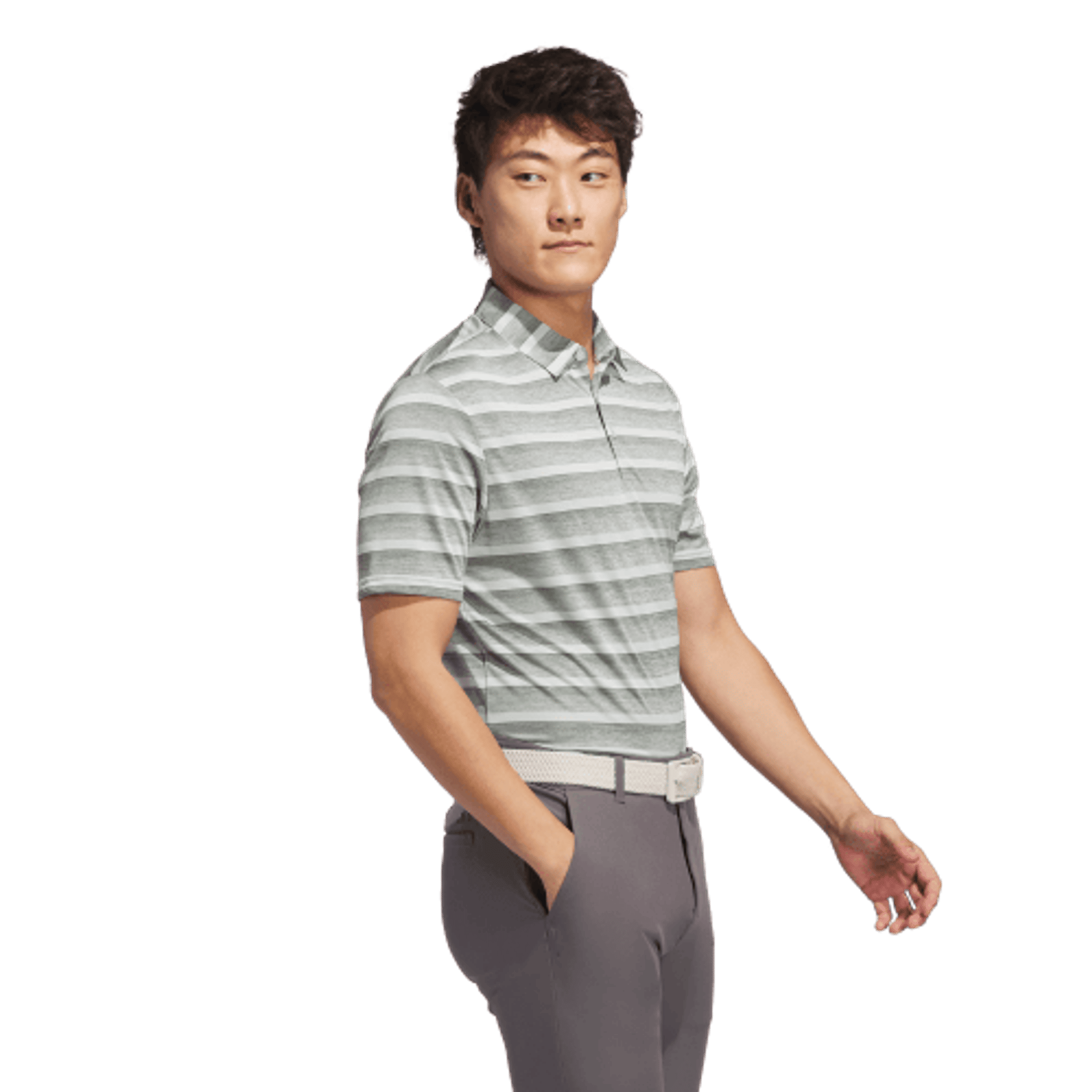 Polo Adidas da uomo con righe a 2 colori