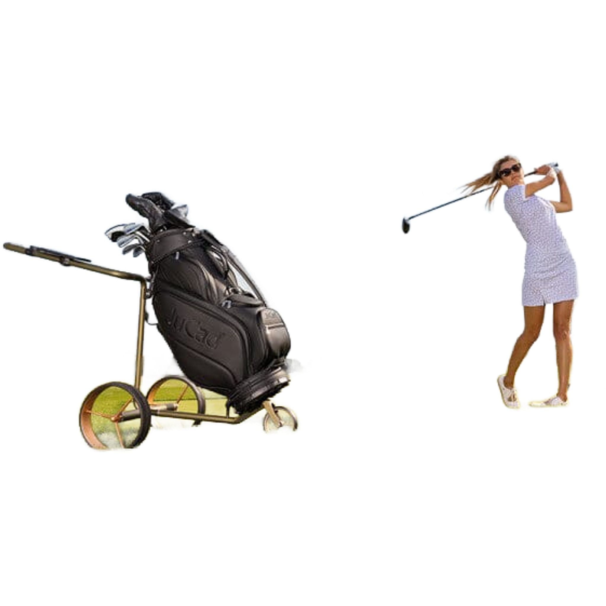 Carrello elettrico JuCad Carbon Travel Verde 2.0