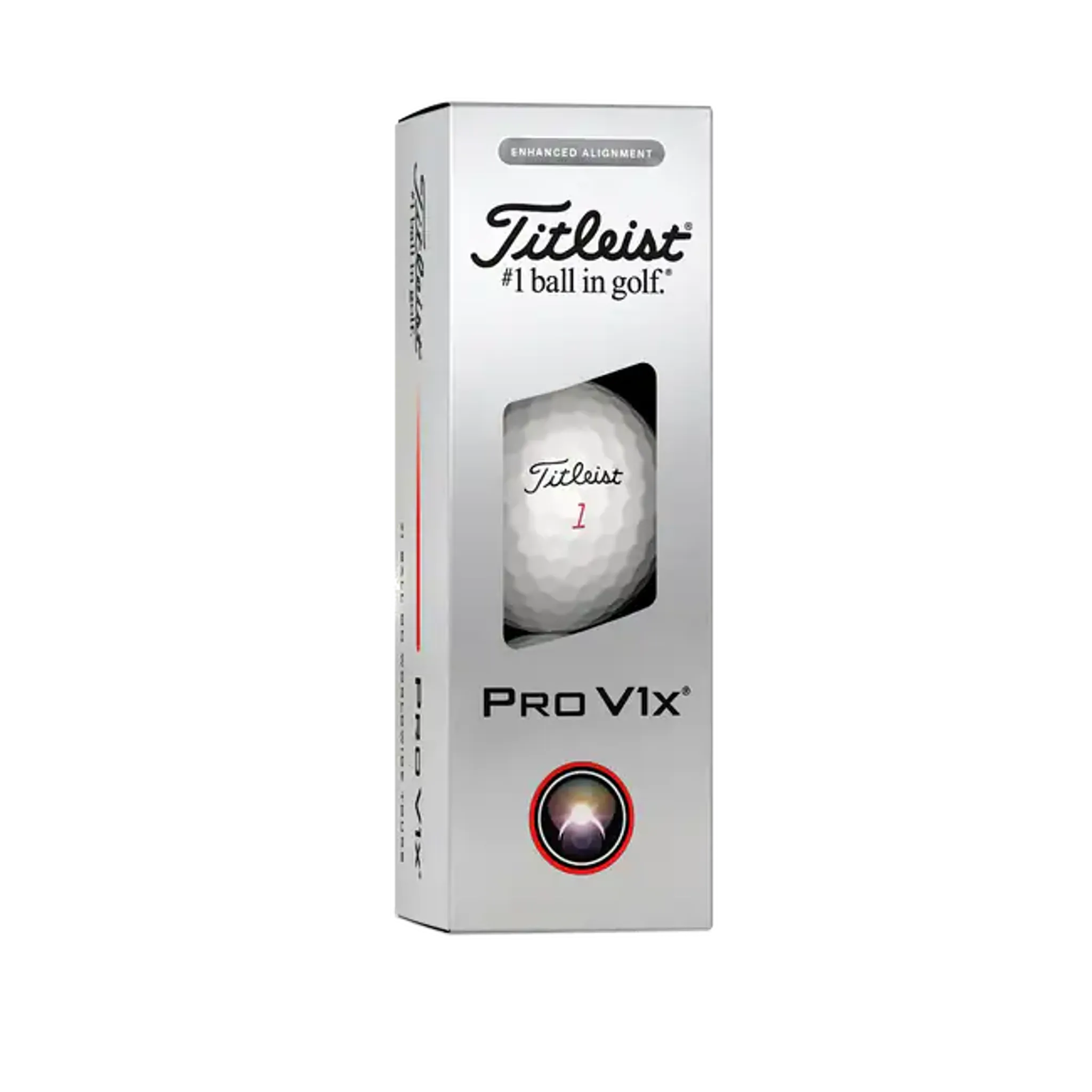 Palline da golf Titleist Pro V1x Elongated Alignment (2025)