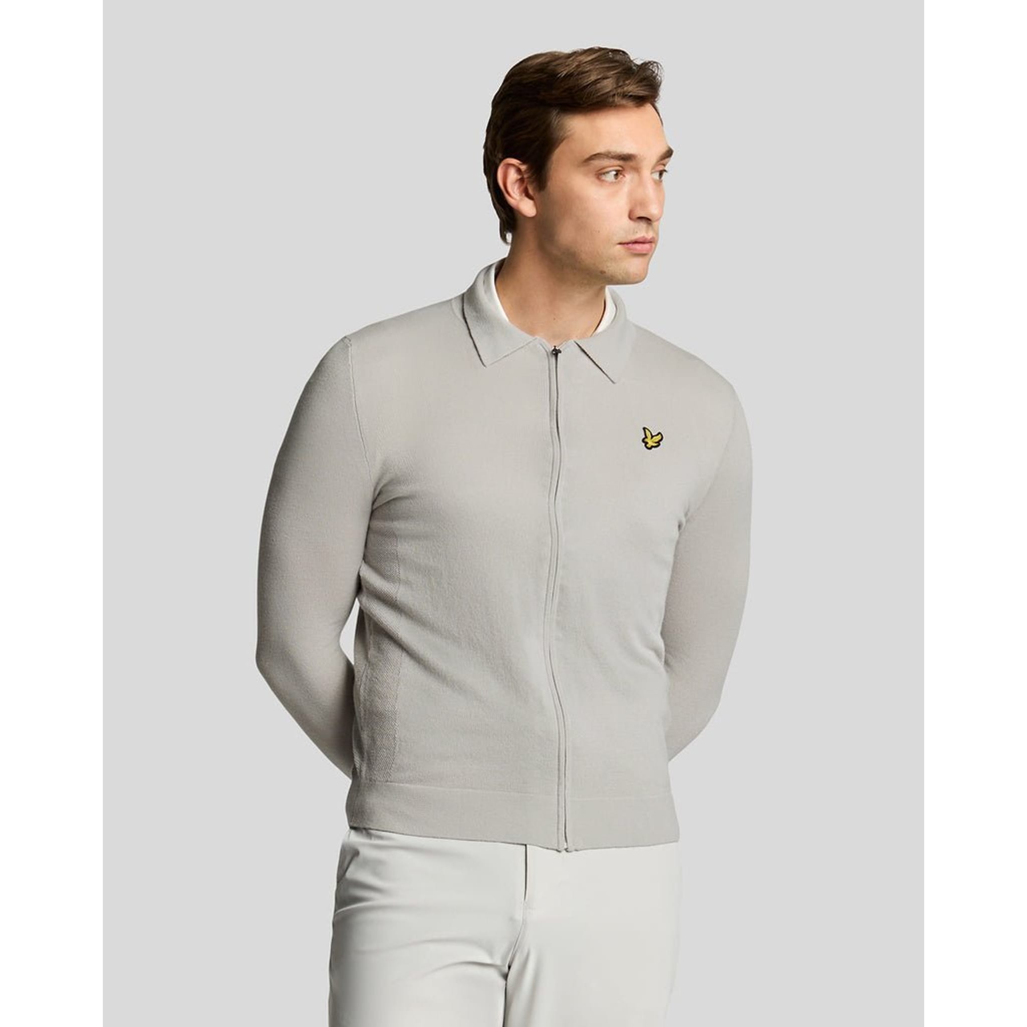 Lyle & Scott Lightweight Knitted Collared Cardigan Herren