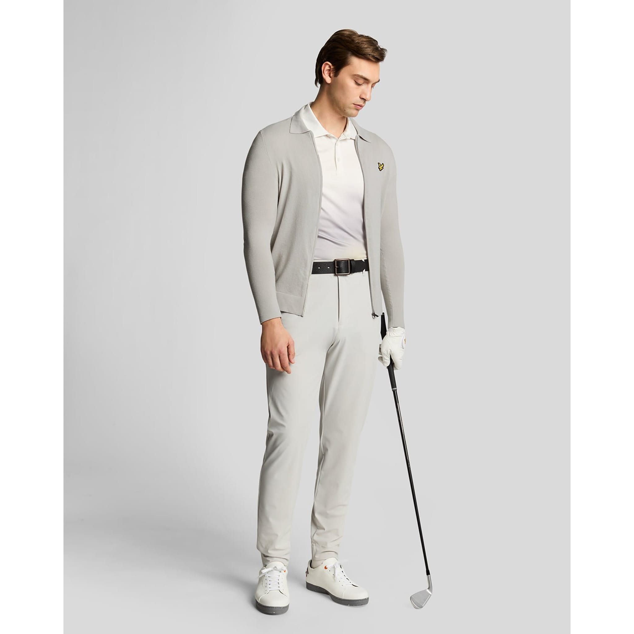 Lyle & Scott Lightweight Knitted Collared Cardigan Herren
