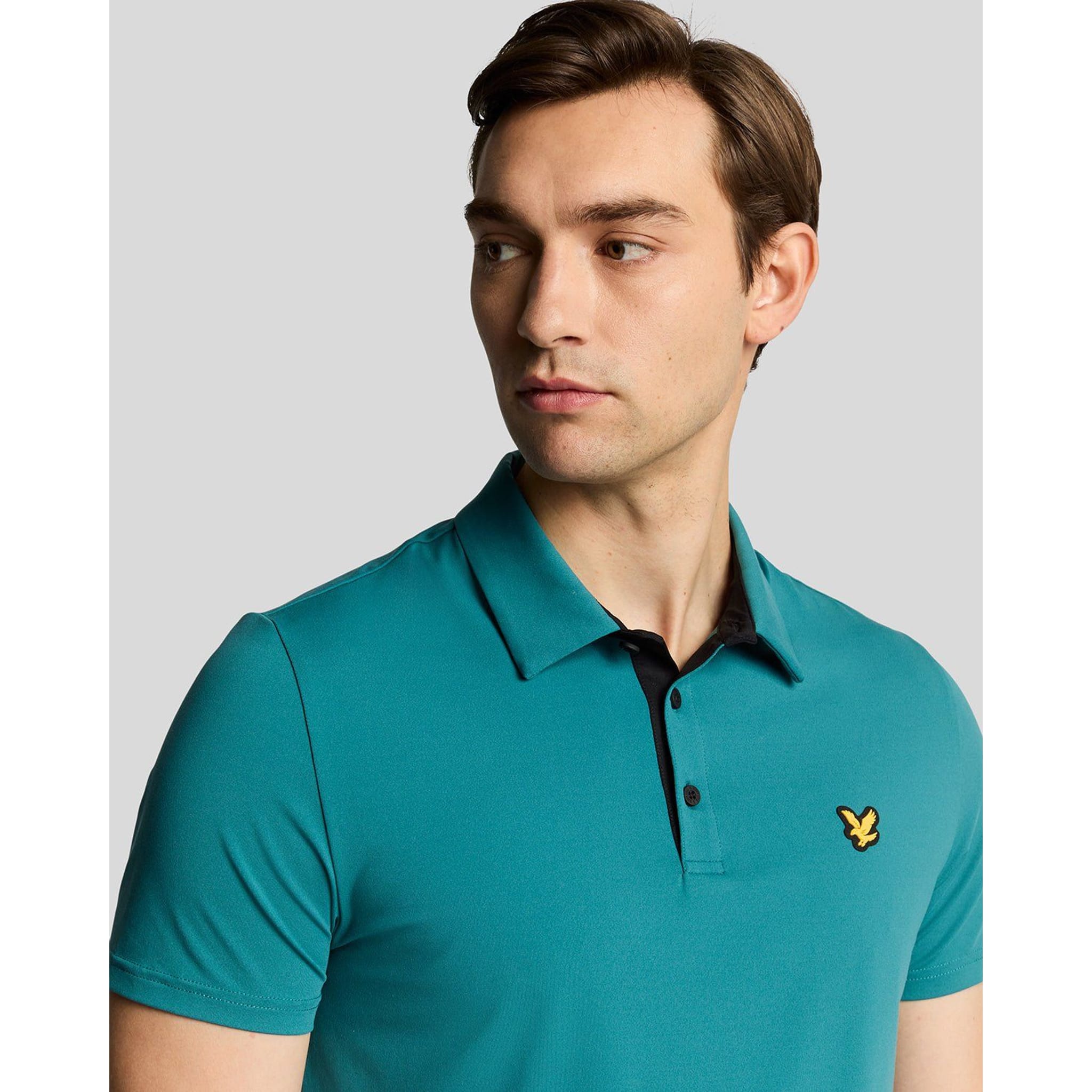 Lyle & Scott Contrast Placket Polo Shirt Herren