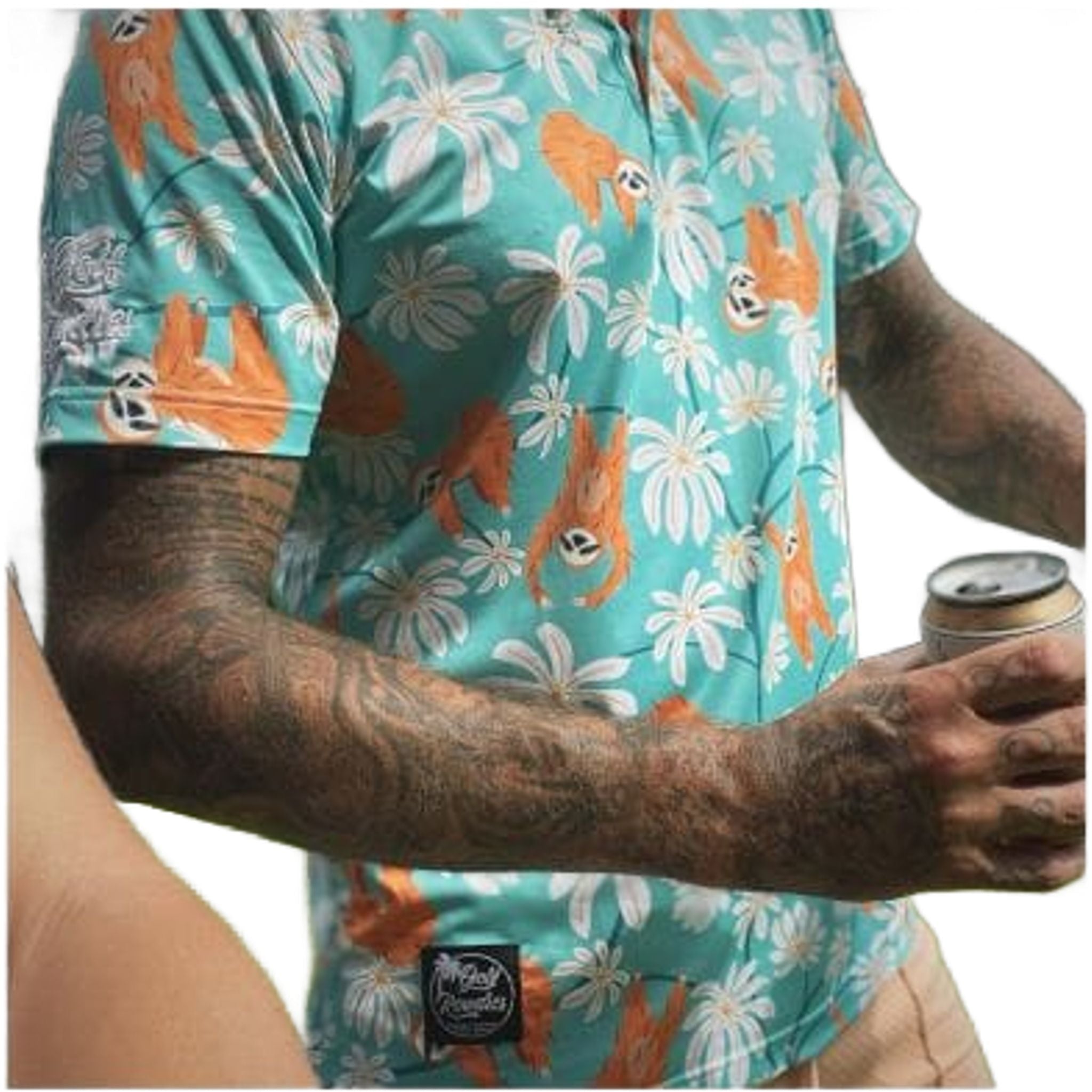 Polo da uomo Golf Rowdies Sloth