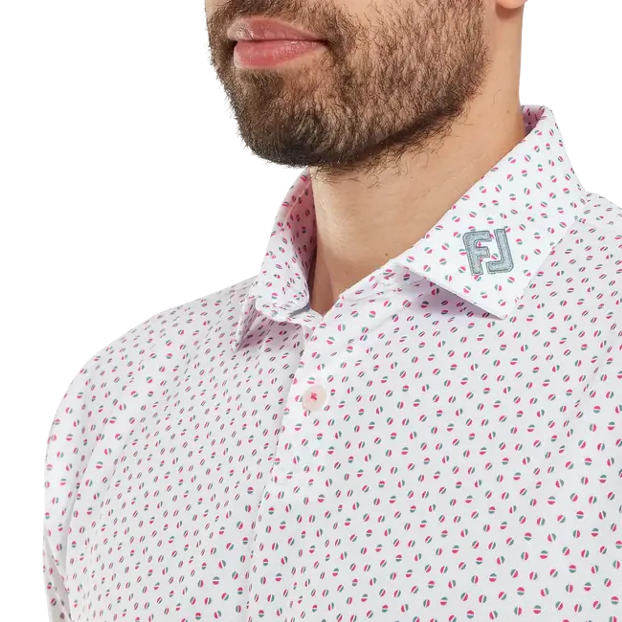 Footjoy Bounce Print Pique Herren