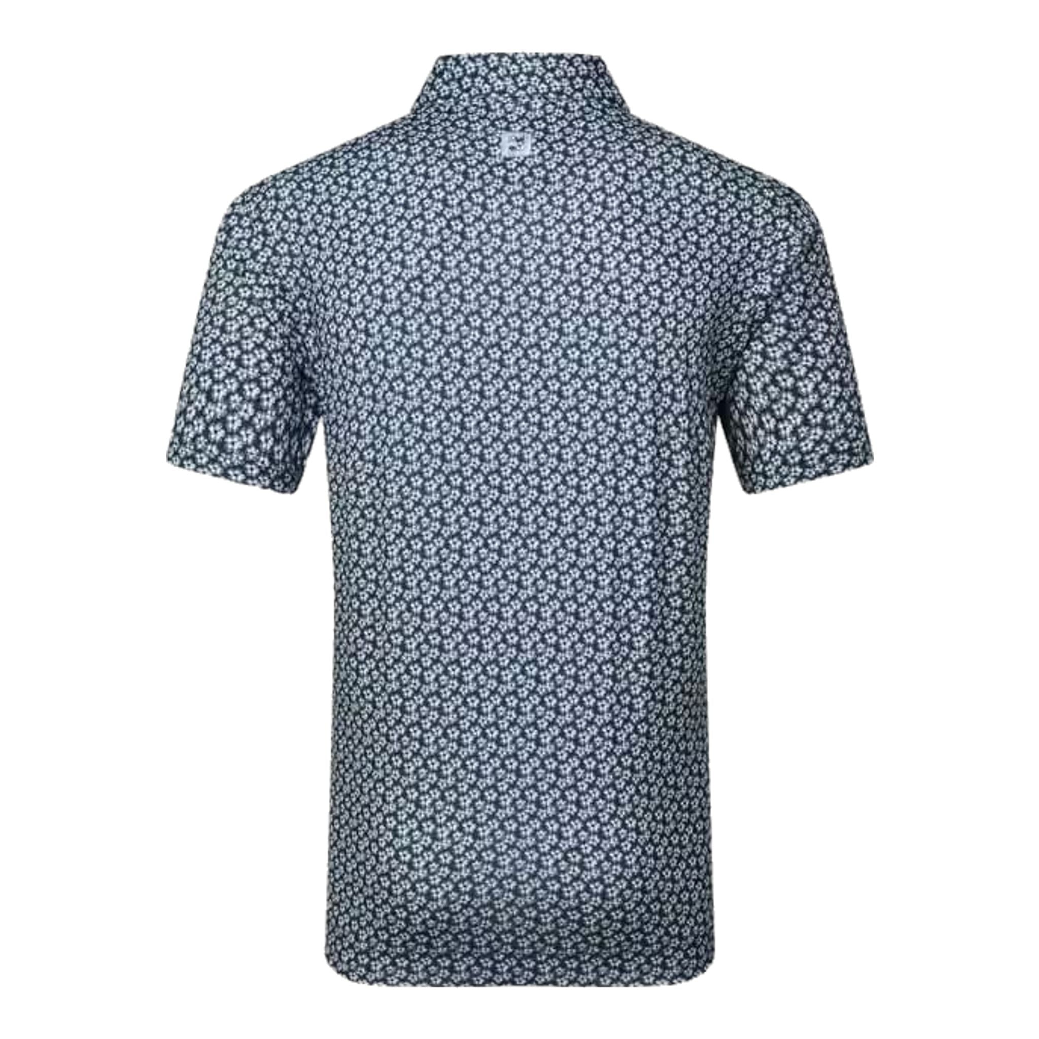 Footjoy Floral Sketch Print Lisle Polo Herren
