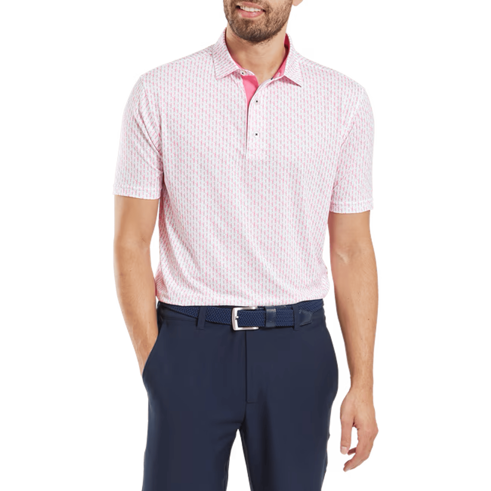 Footjoy Figure Print Polo Herren