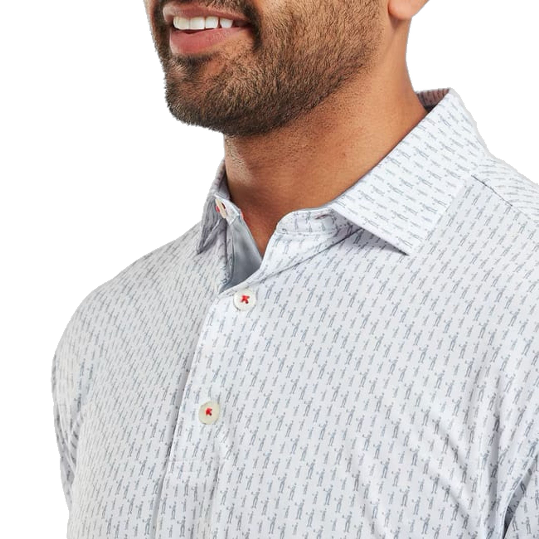 Polo da uomo con stampa Footjoy Figure