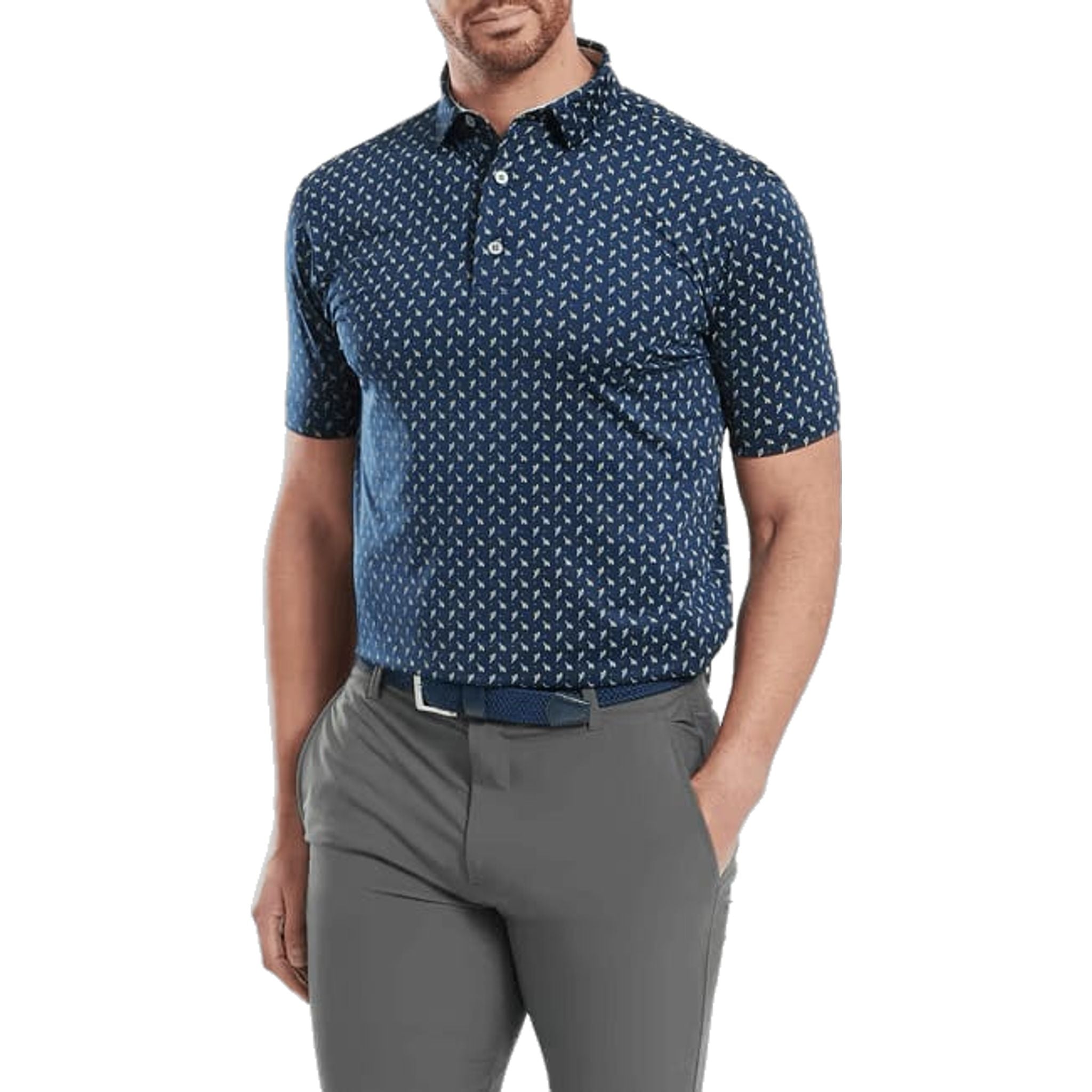 Polo da uomo Footjoy Flower Bud