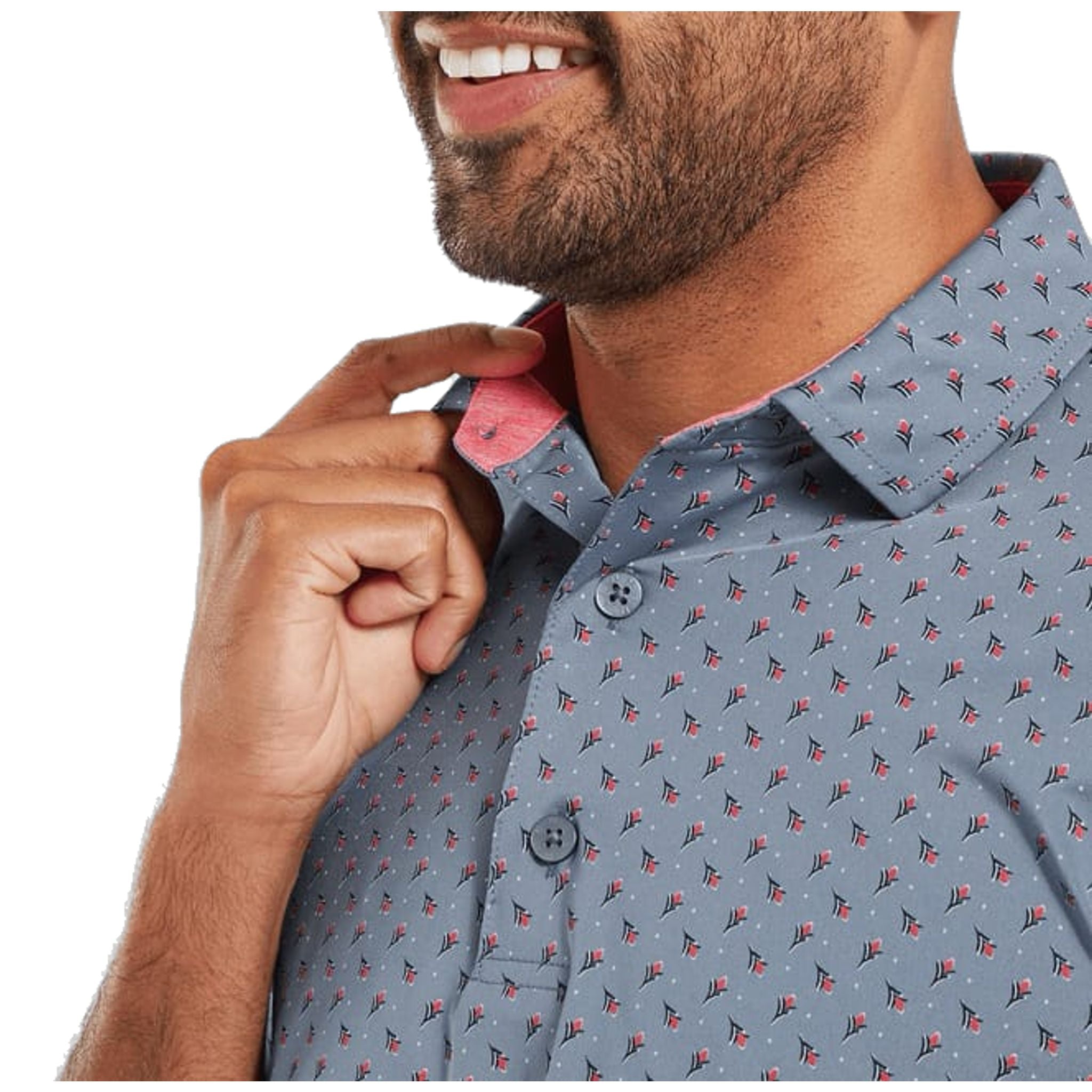 Polo da uomo Footjoy Flower Bud
