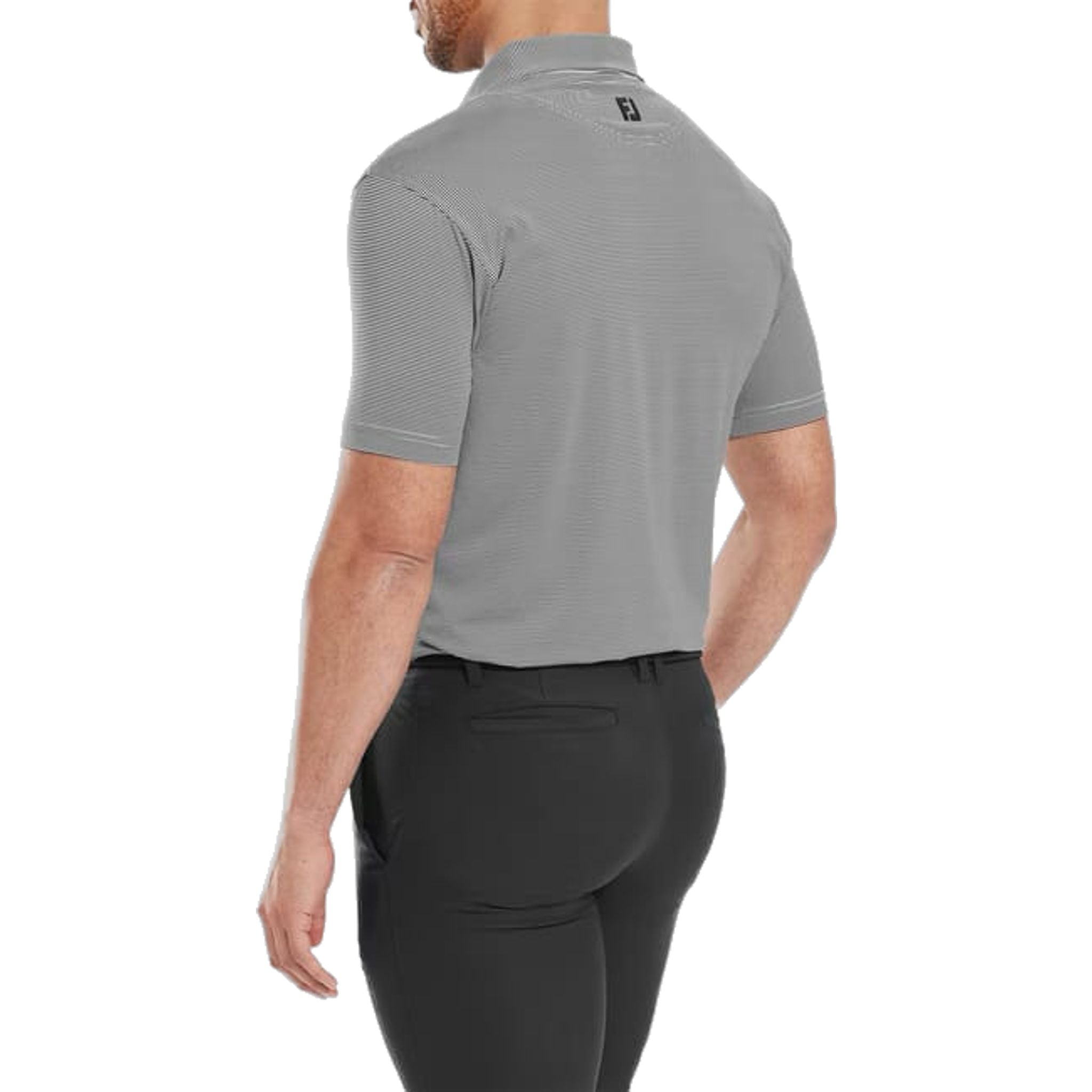 Polo da uomo Footjoy Micro Feeder Stripe Lisle