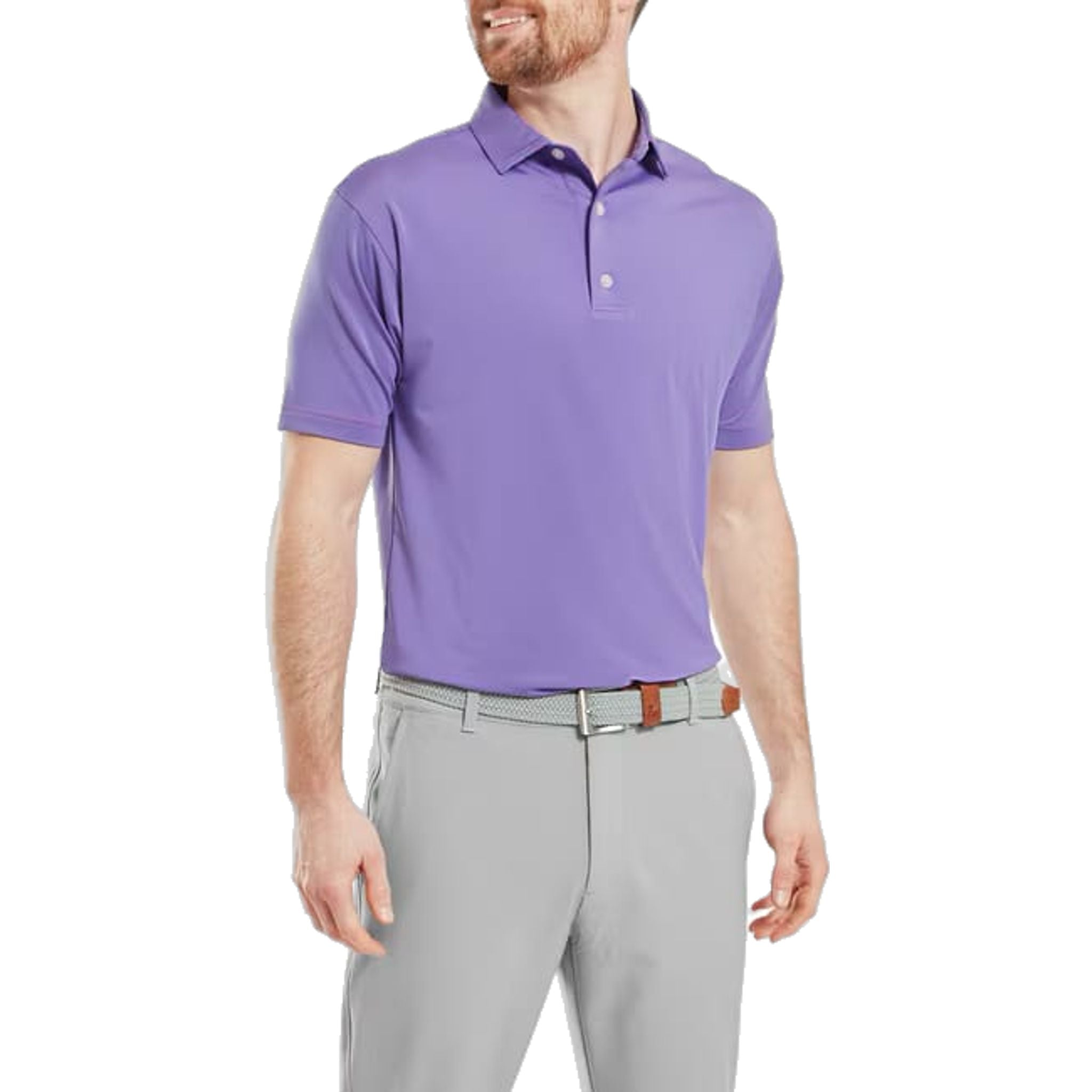Polo da uomo Footjoy Micro Feeder Stripe Lisle