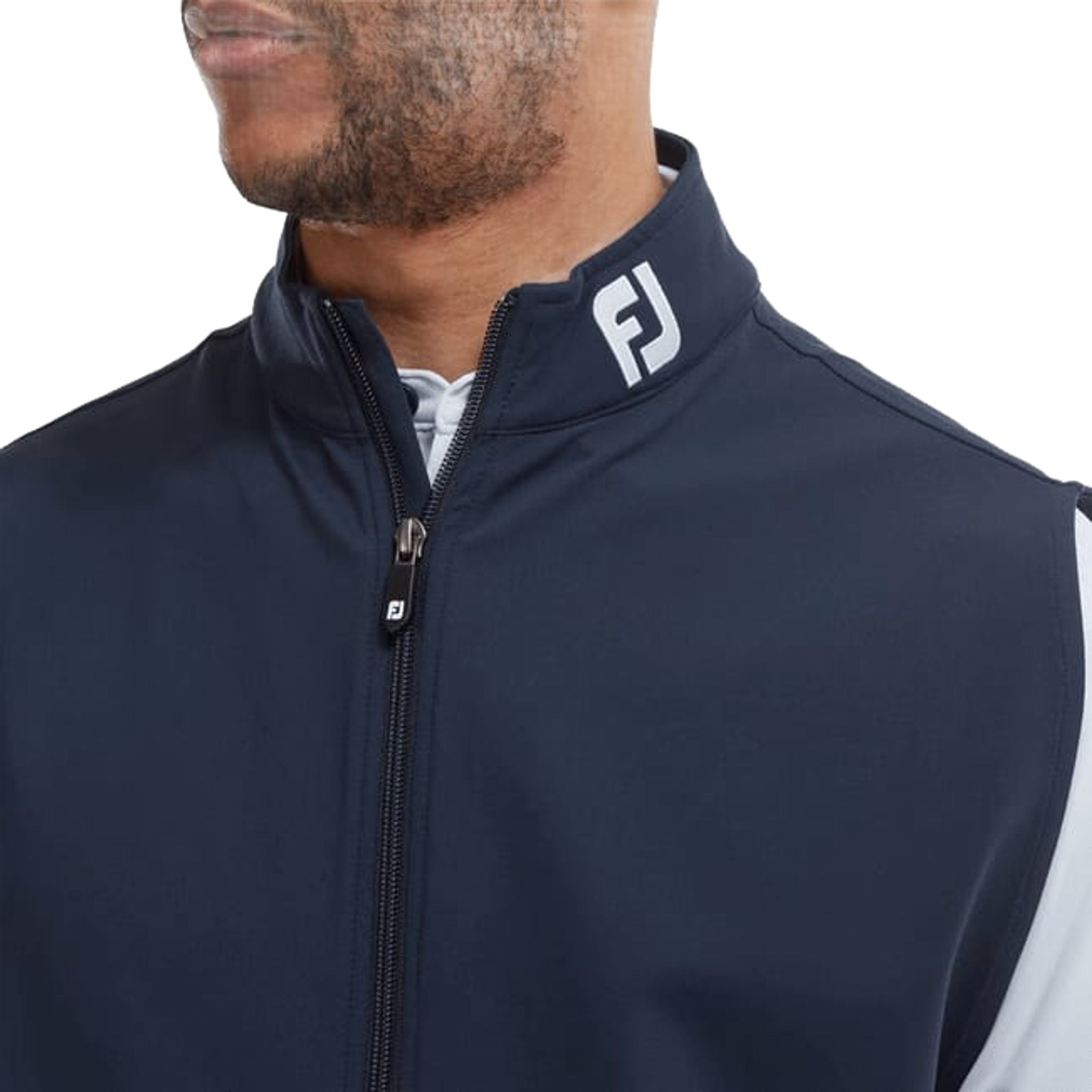 Gilet in maglia con zip intera Footjoy da uomo
