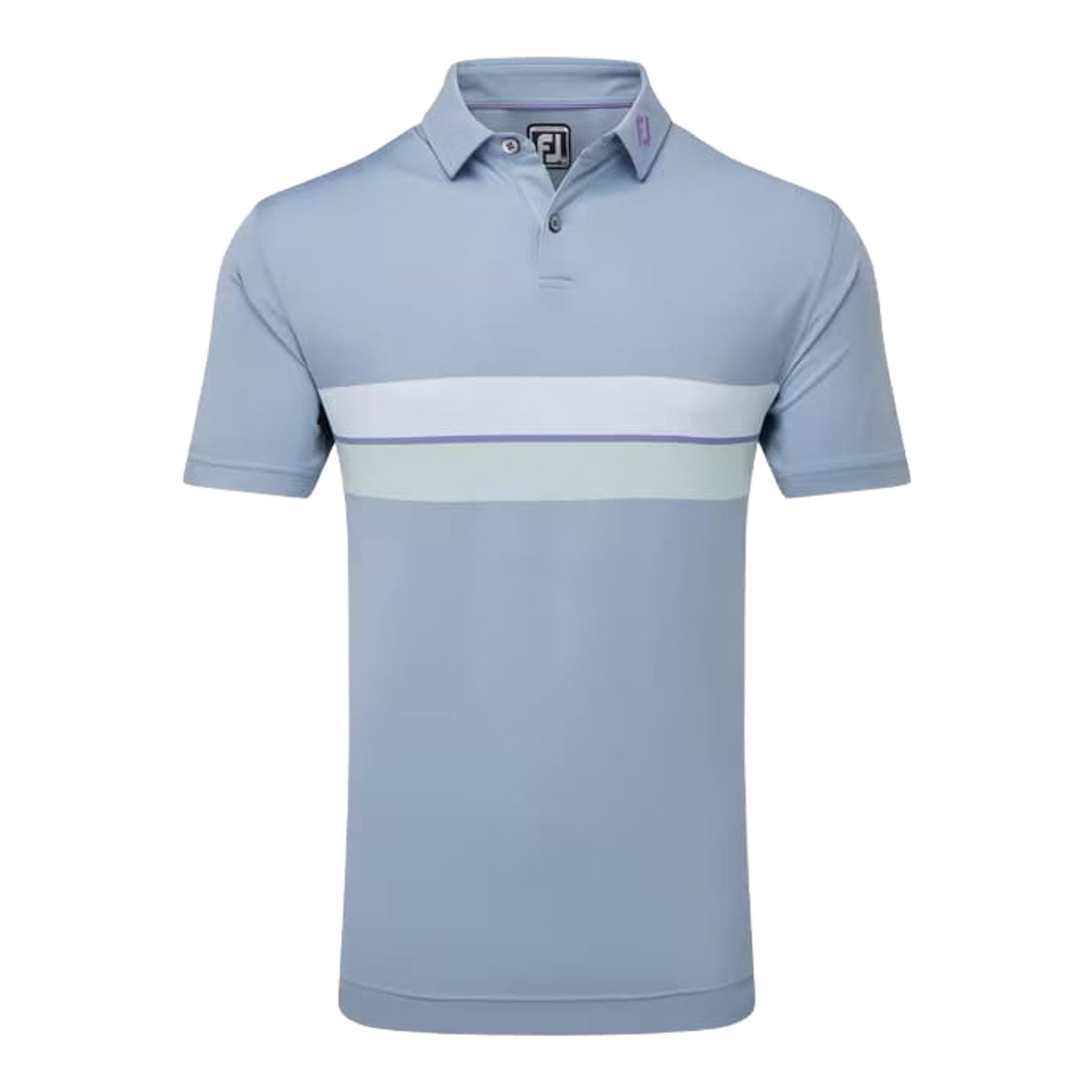 Polo da uomo Footjoy Double Chest Band Pique