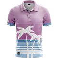 Polo da uomo Golf Rowdies Retro Palm Trees