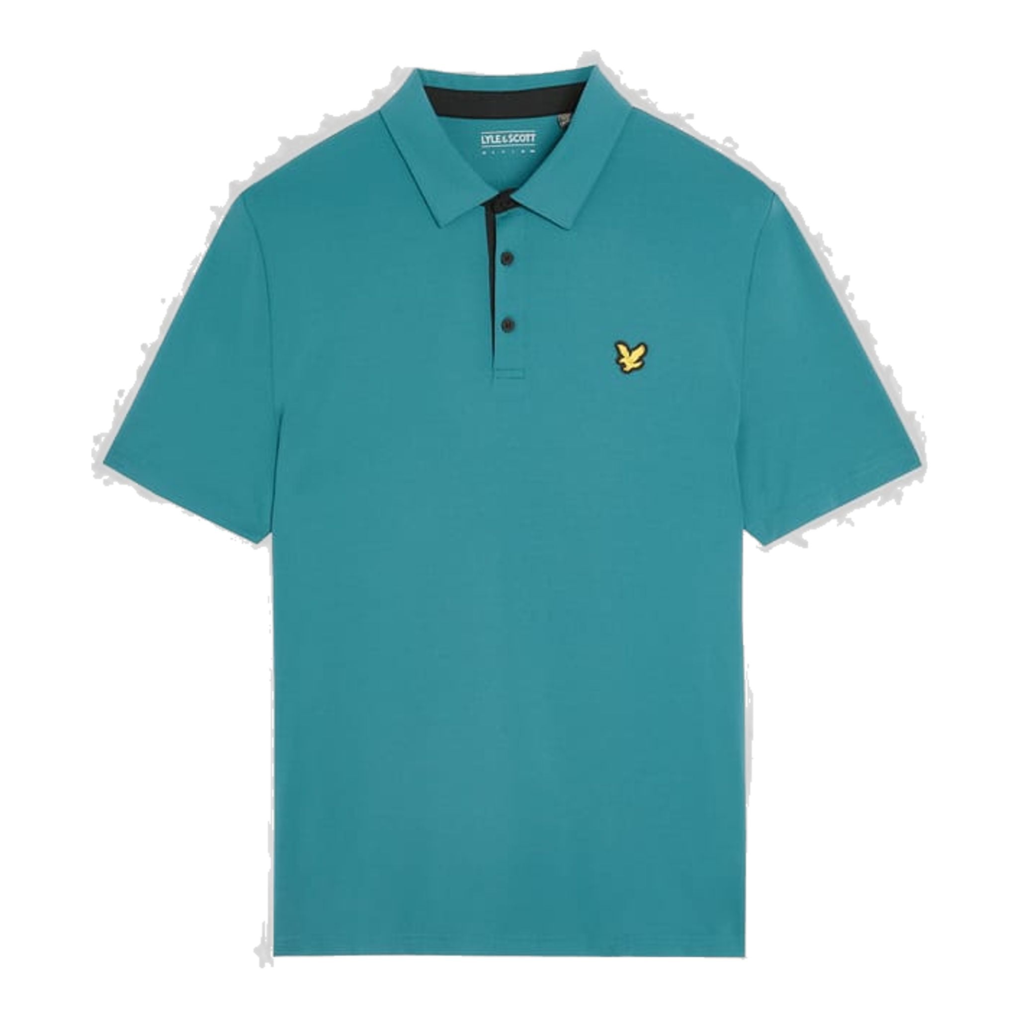 Polo da uomo con patta a contrasto Lyle &amp; Scott