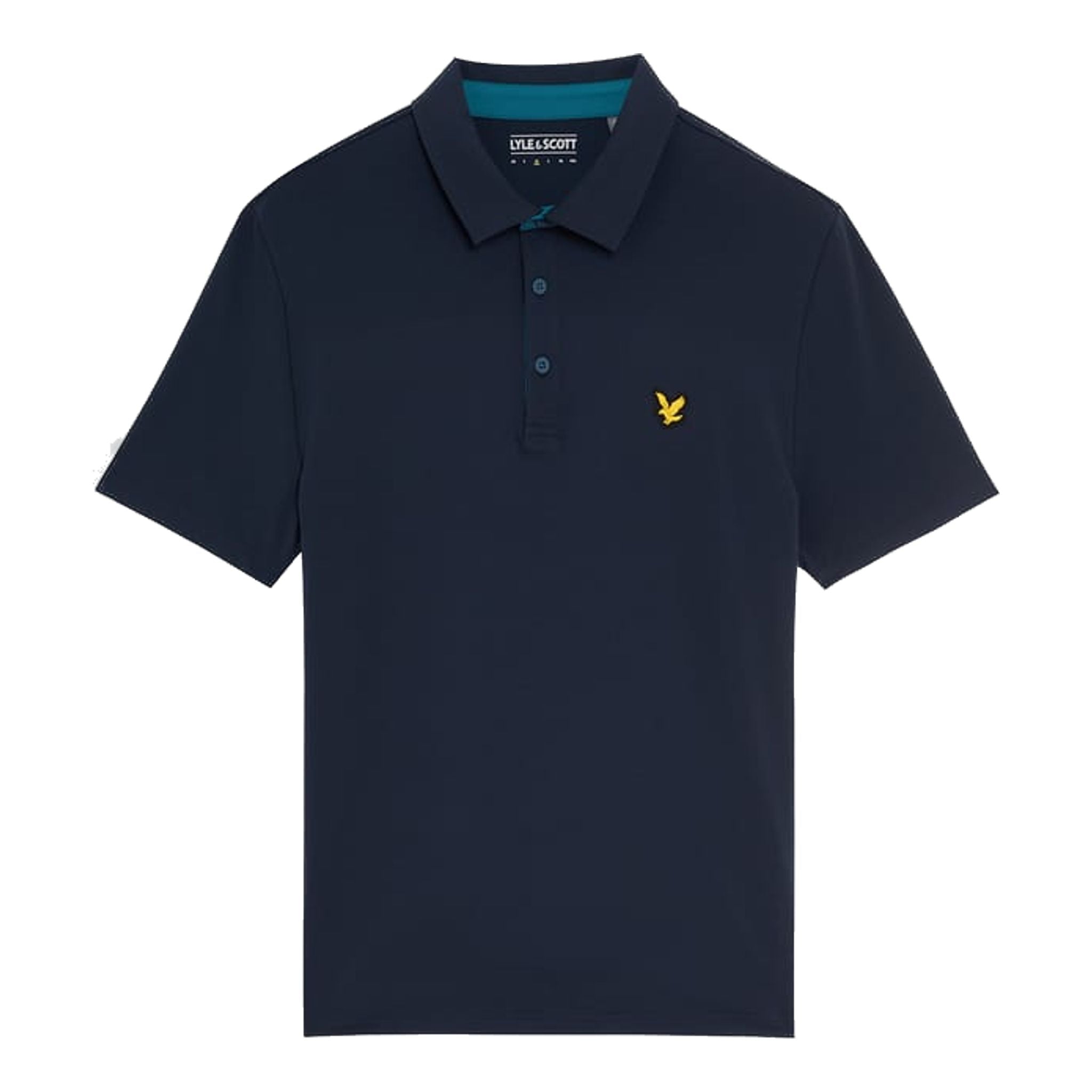 Polo da uomo con patta a contrasto Lyle &amp; Scott