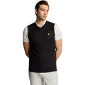 Gilet da uomo in maglia con scollo a V in misto lana merino Lyle &amp; Scott