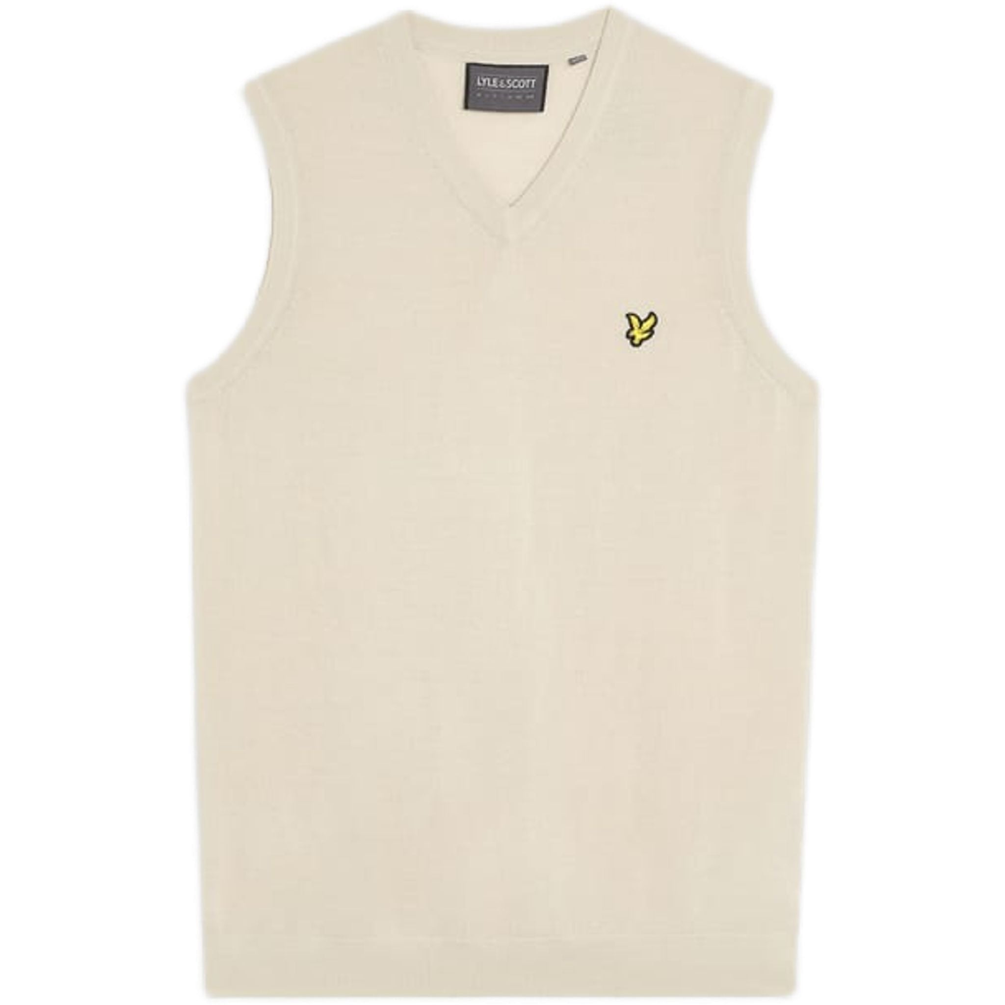 Gilet da uomo in maglia con scollo a V in misto lana merino Lyle &amp; Scott