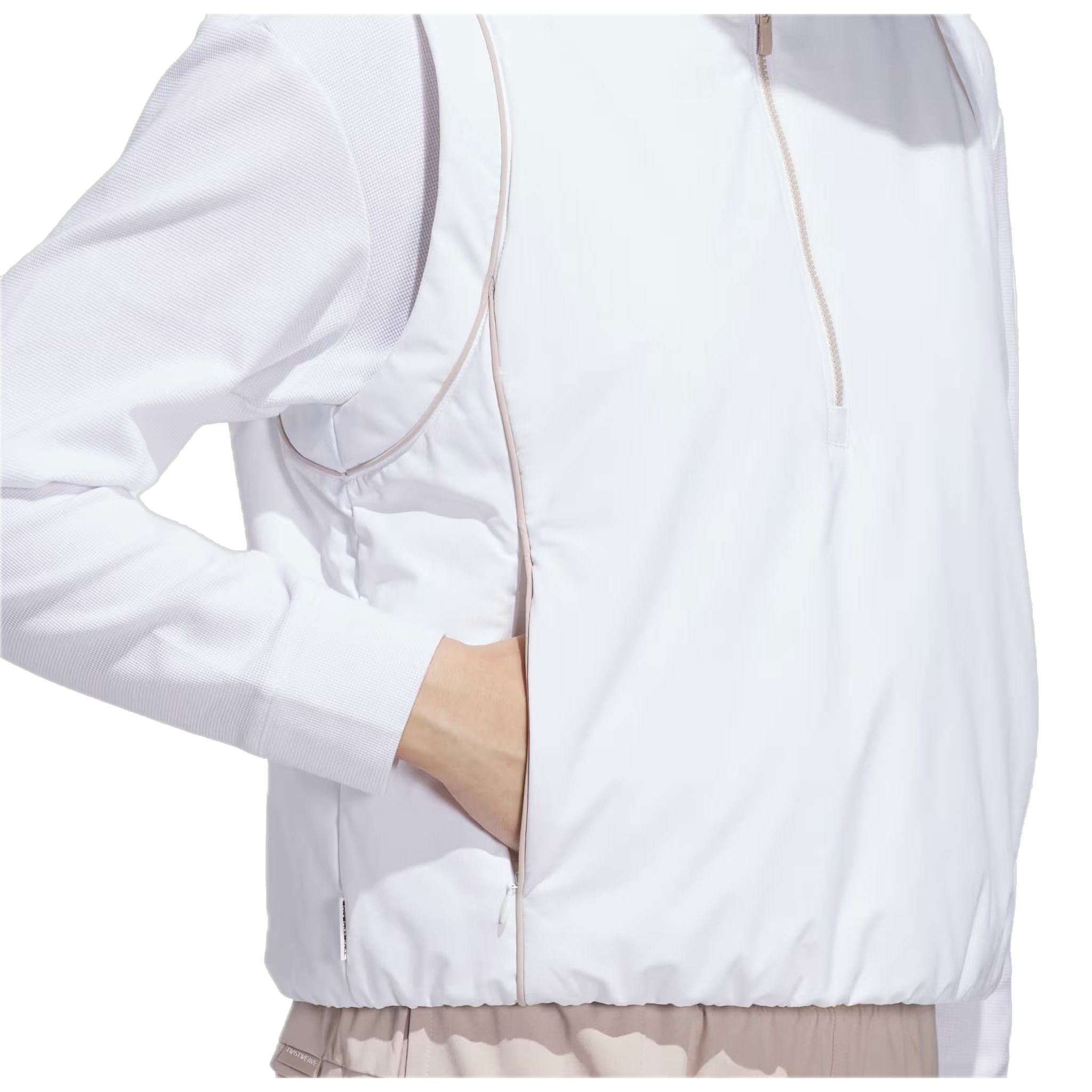 Adidas Beyond Twistweave Gilet largo con cerniera a un quarto da donna