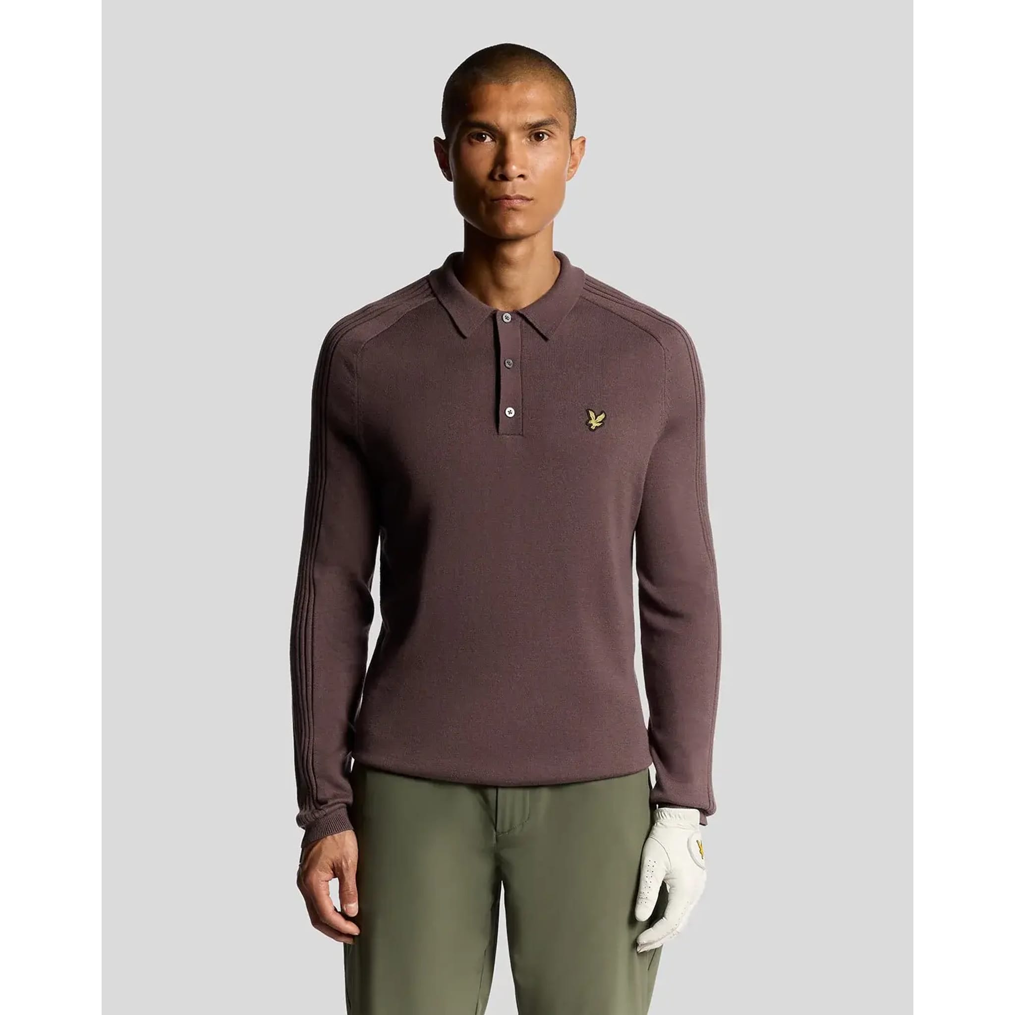 Lyle & Scott Golf Long Sleeve Knitted Polo Herren