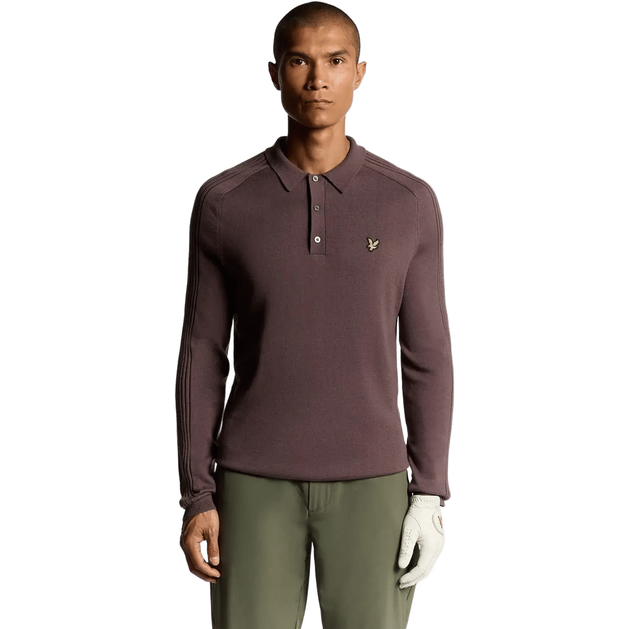 Lyle & Scott Golf Long Sleeve Knitted Polo Herren
