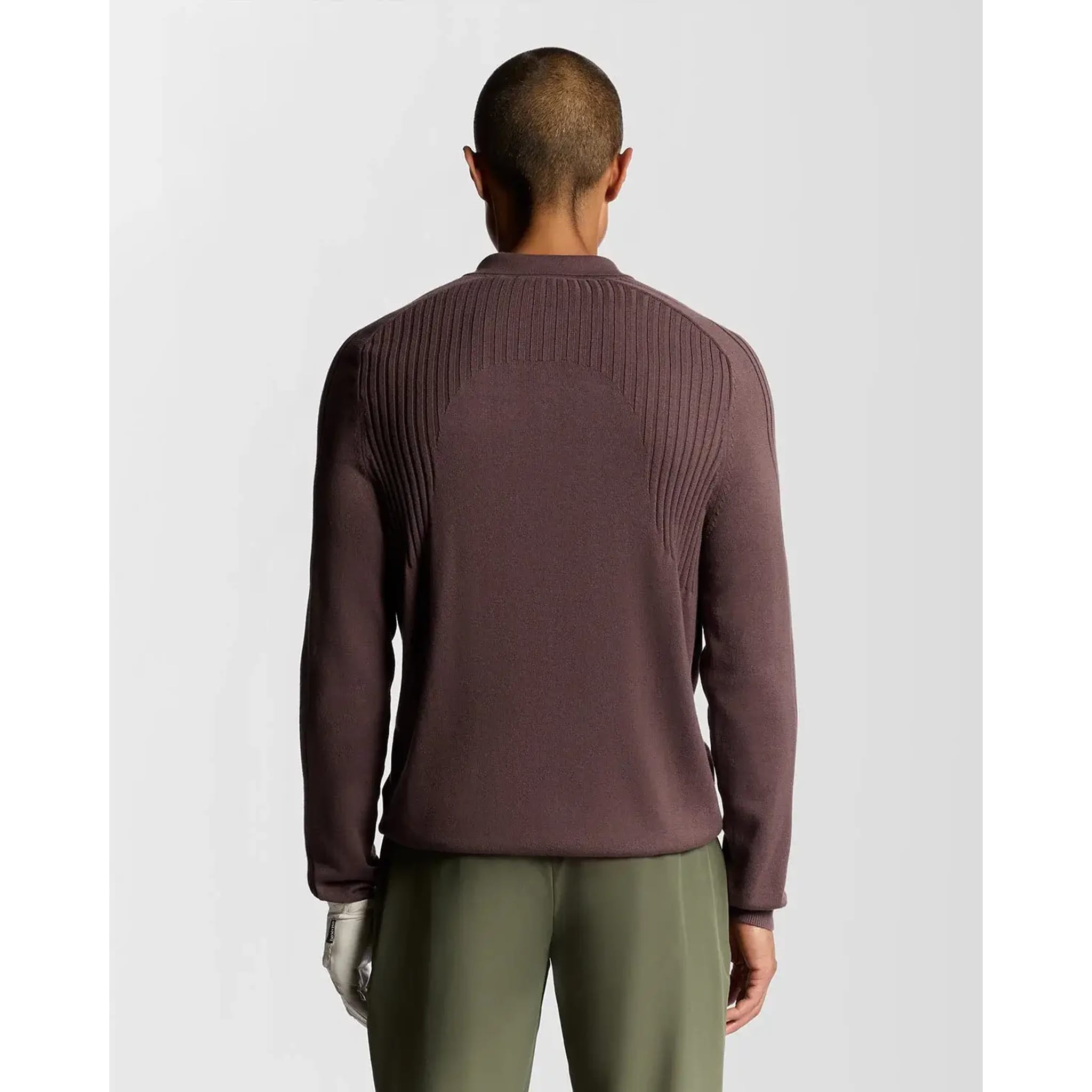 Lyle & Scott Golf Long Sleeve Knitted Polo Herren