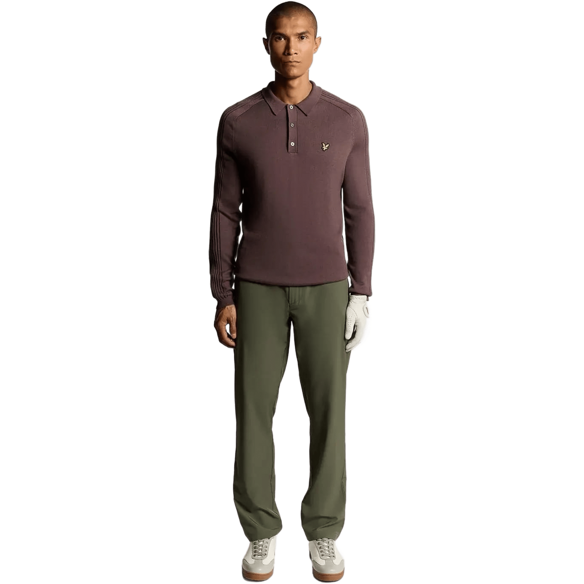 Lyle & Scott Golf Long Sleeve Knitted Polo Herren