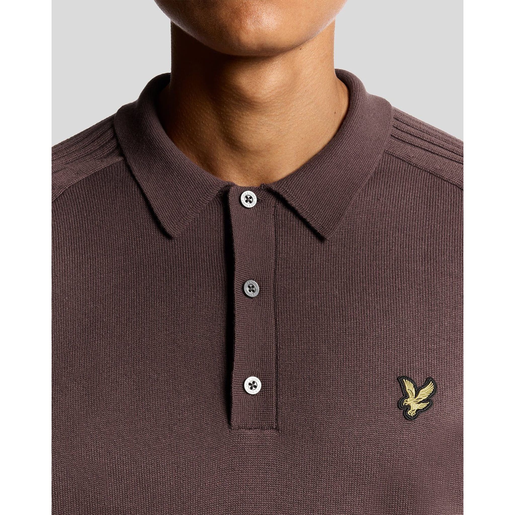 Lyle & Scott Golf Long Sleeve Knitted Polo Herren