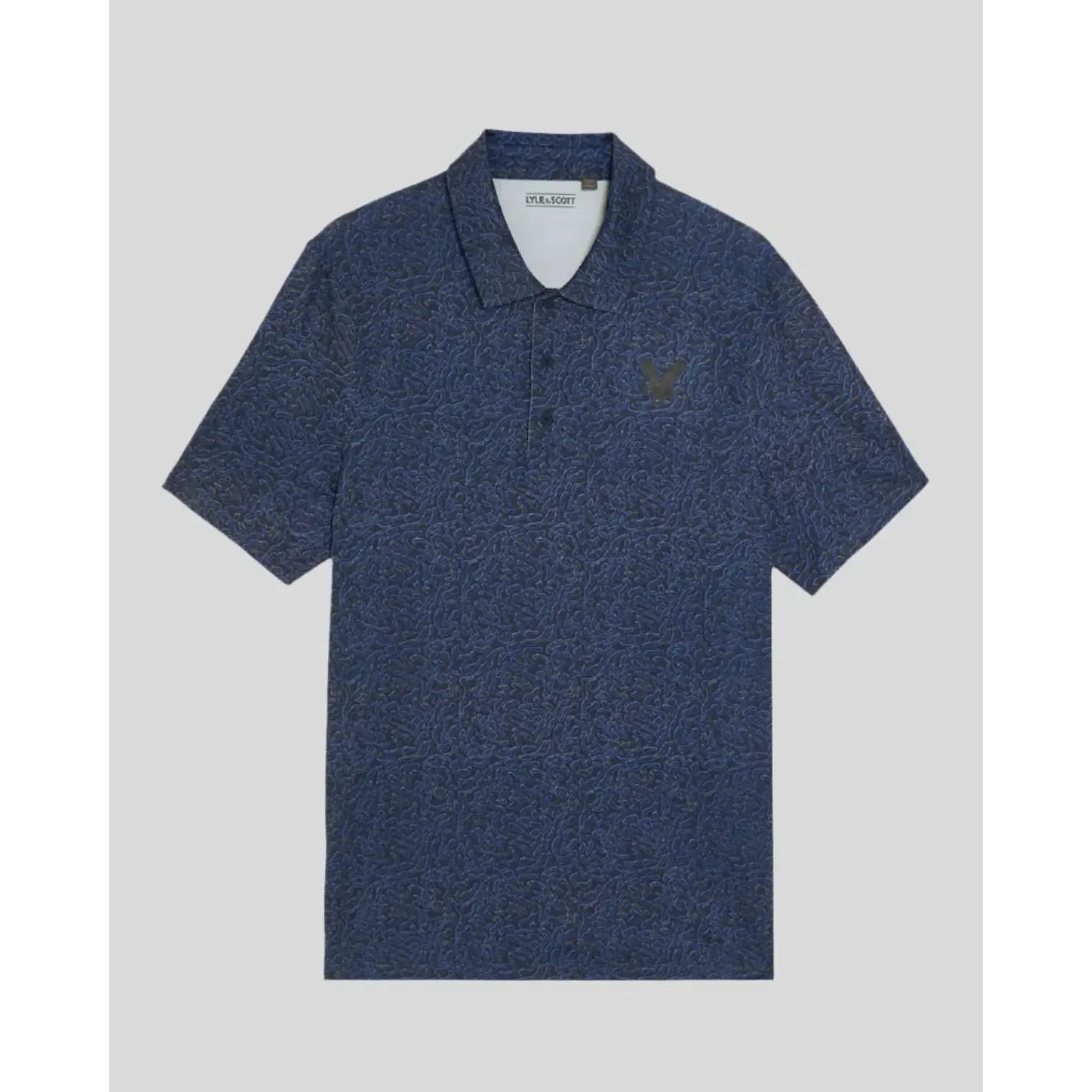 Lyle & Scott Golf Micro Contour Printed Polo Herren