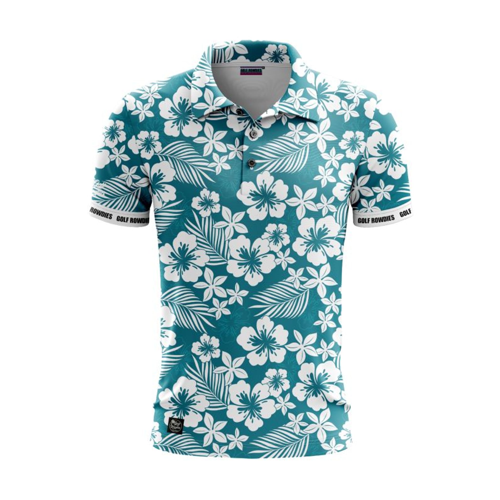 Golf Rowdies Hibiskus Polo Herren