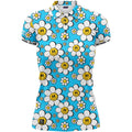 Polo da donna Golf Rowdies Happy Flower