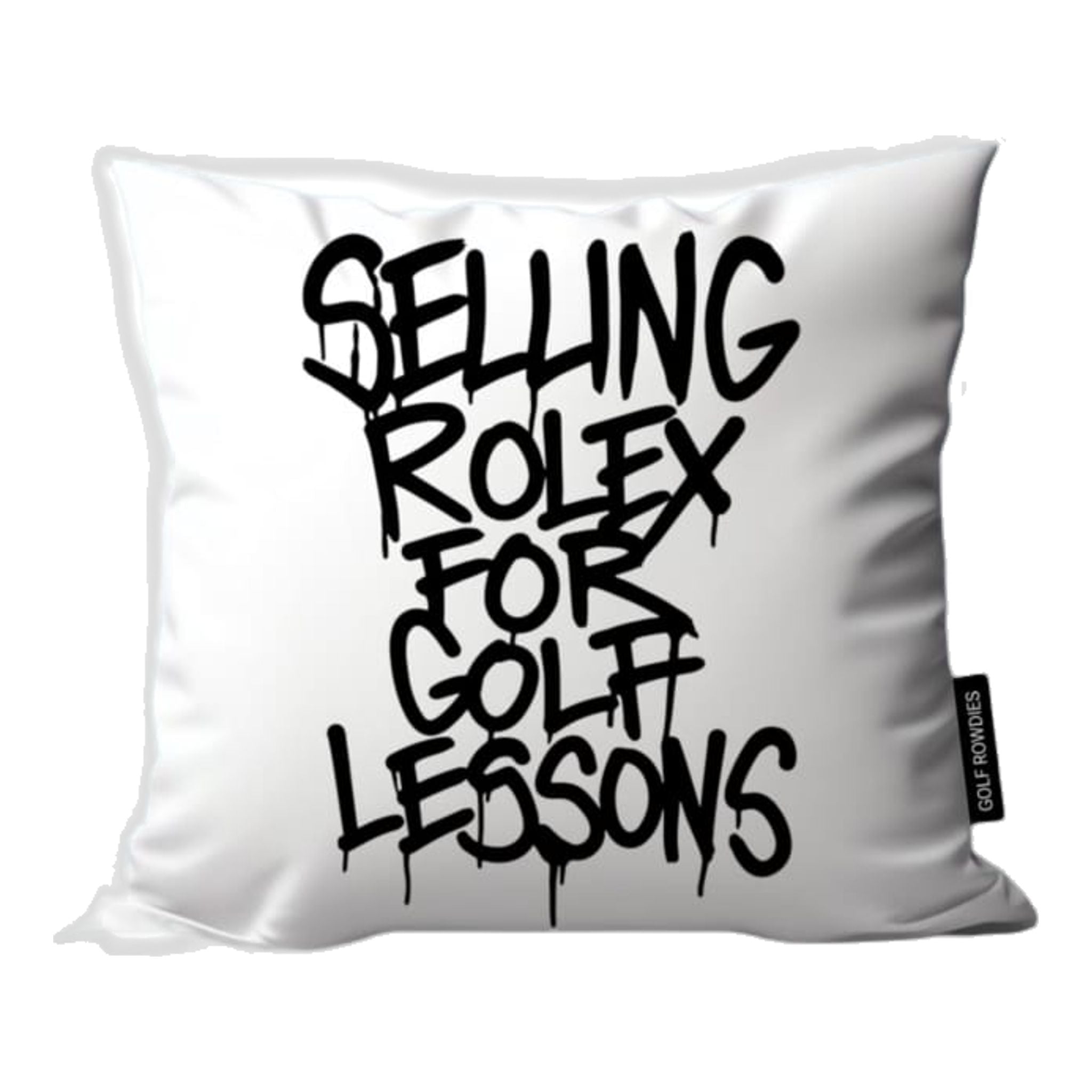 Federa per cuscino "Golf Rowdies" che vende Rolex per lezioni di golf