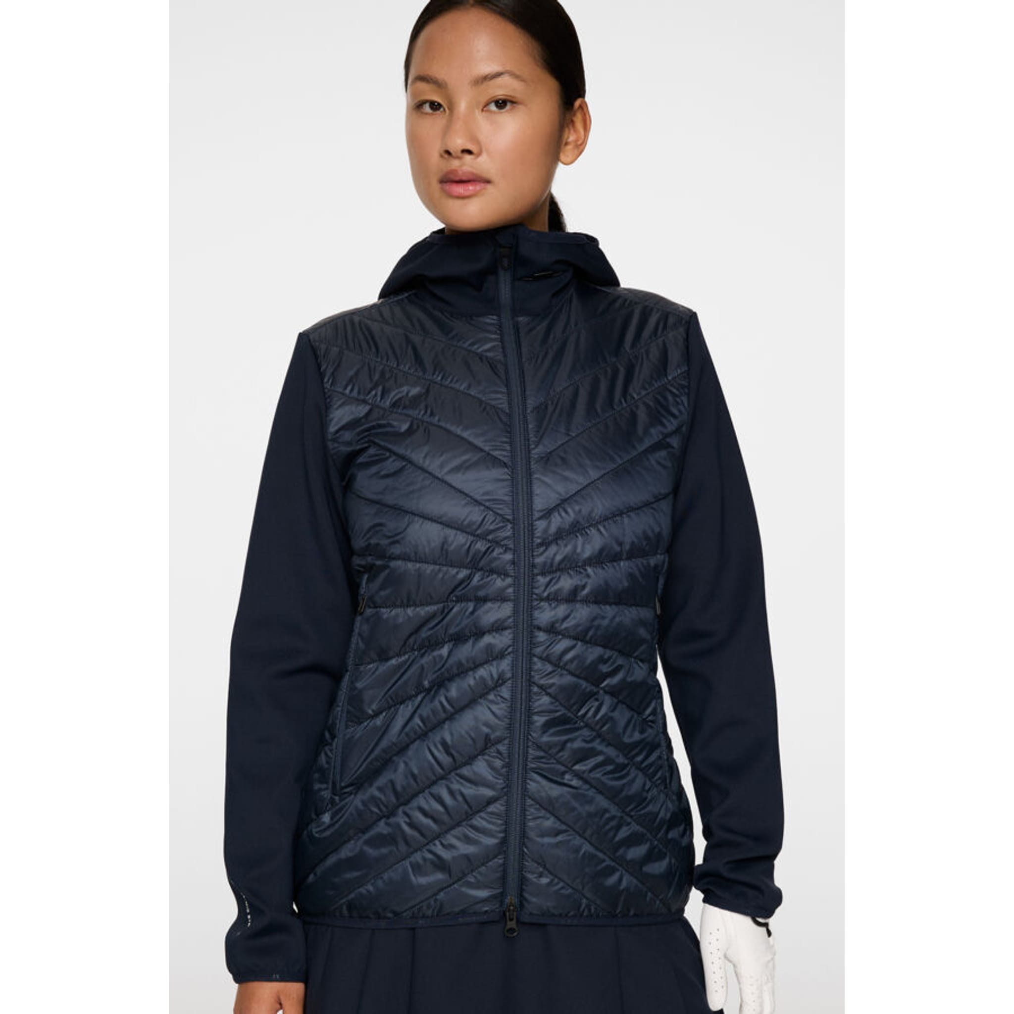 J. Lindeberg Madde Quilt Hybrid Kapuzenjacke Damen