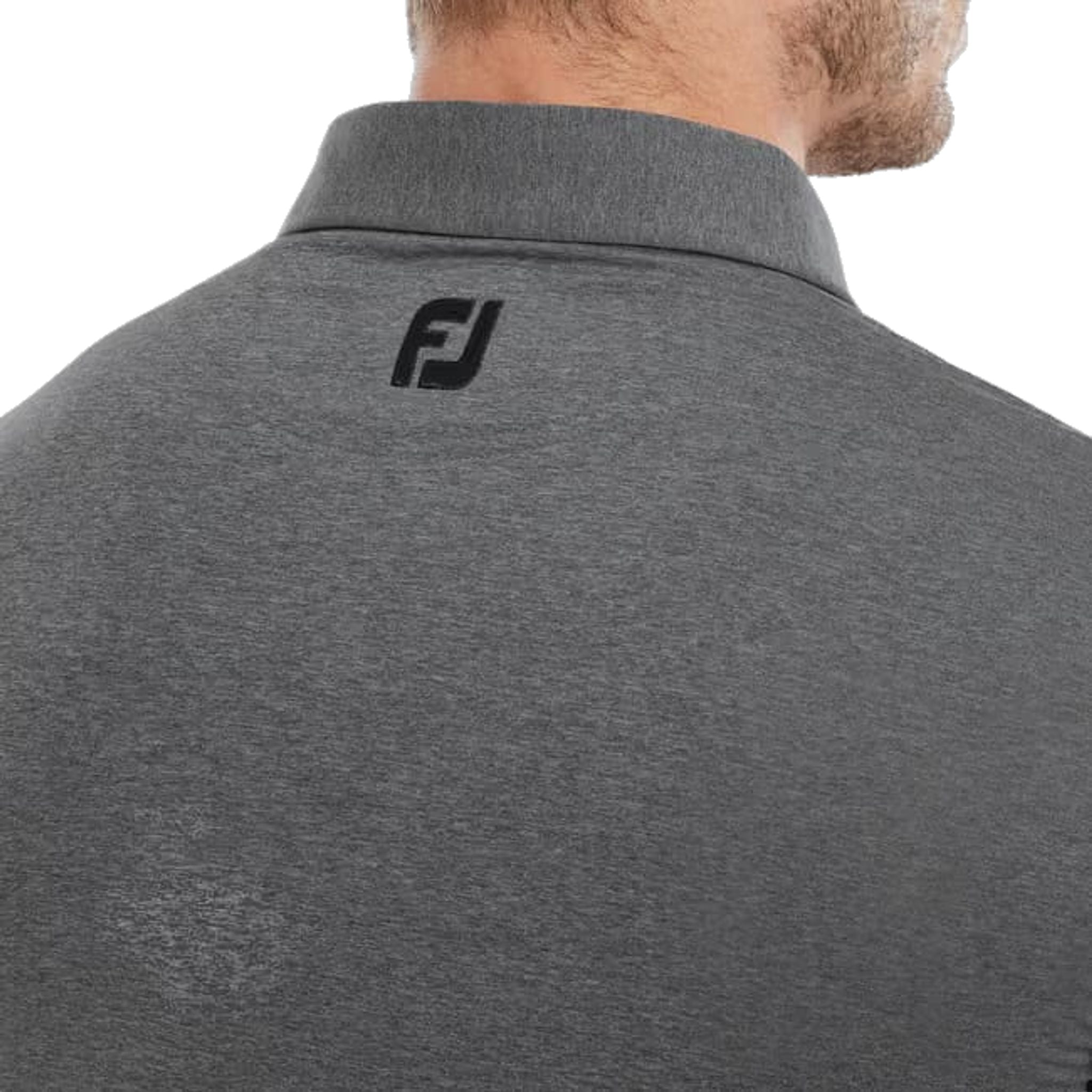 Polo da uomo Footjoy Heather Self Collar Lisle