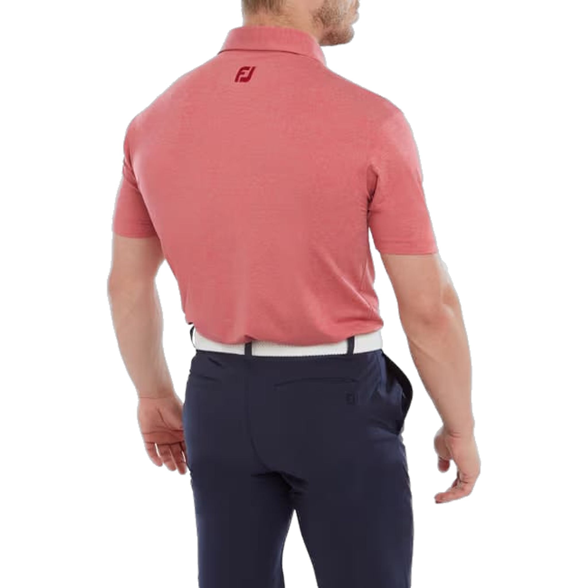 Polo da uomo Footjoy Heather Self Collar Lisle