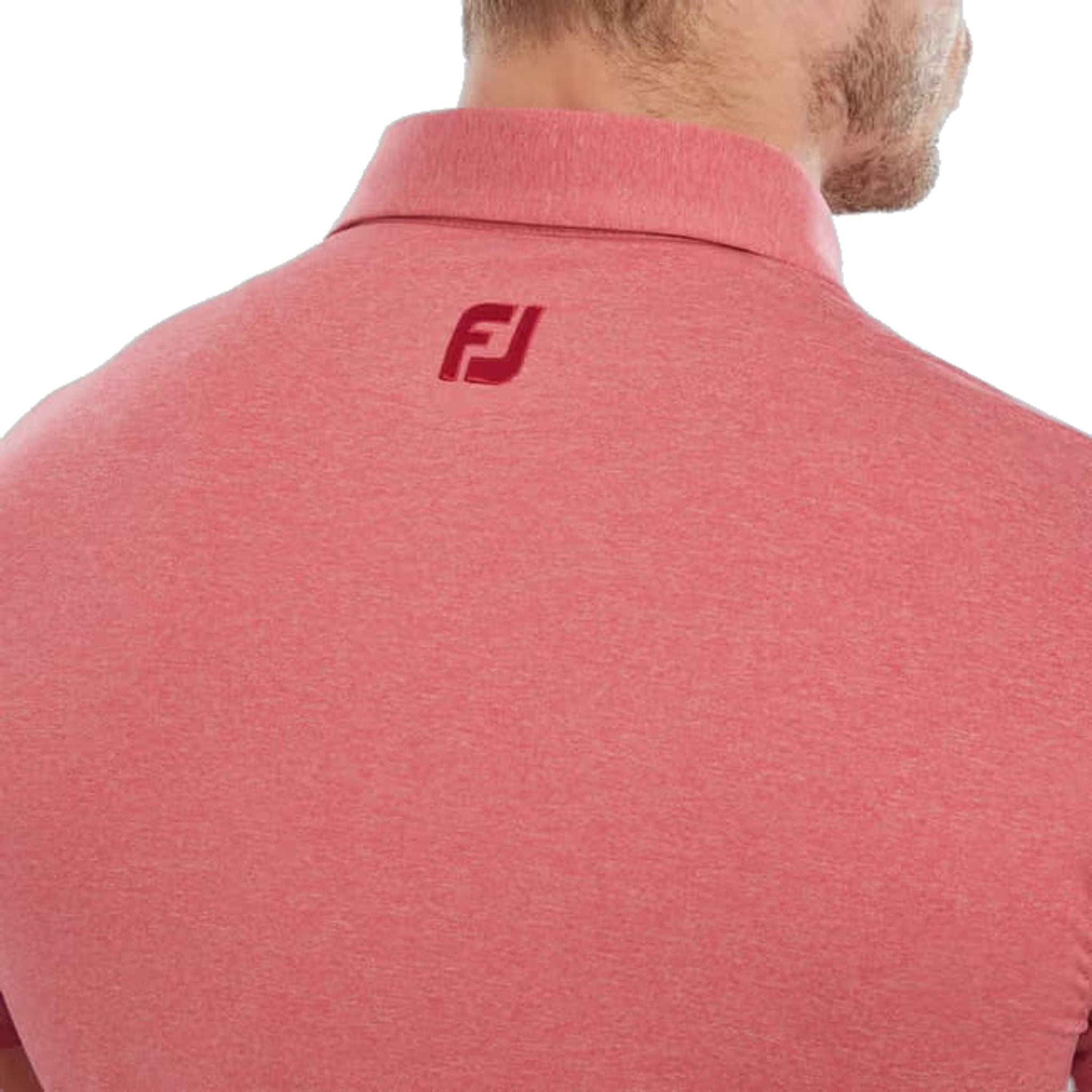 Polo da uomo Footjoy Heather Self Collar Lisle