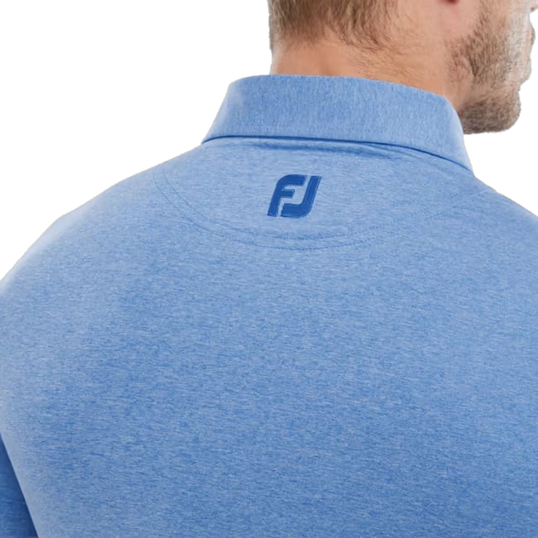 Polo da uomo Footjoy Heather Self Collar Lisle