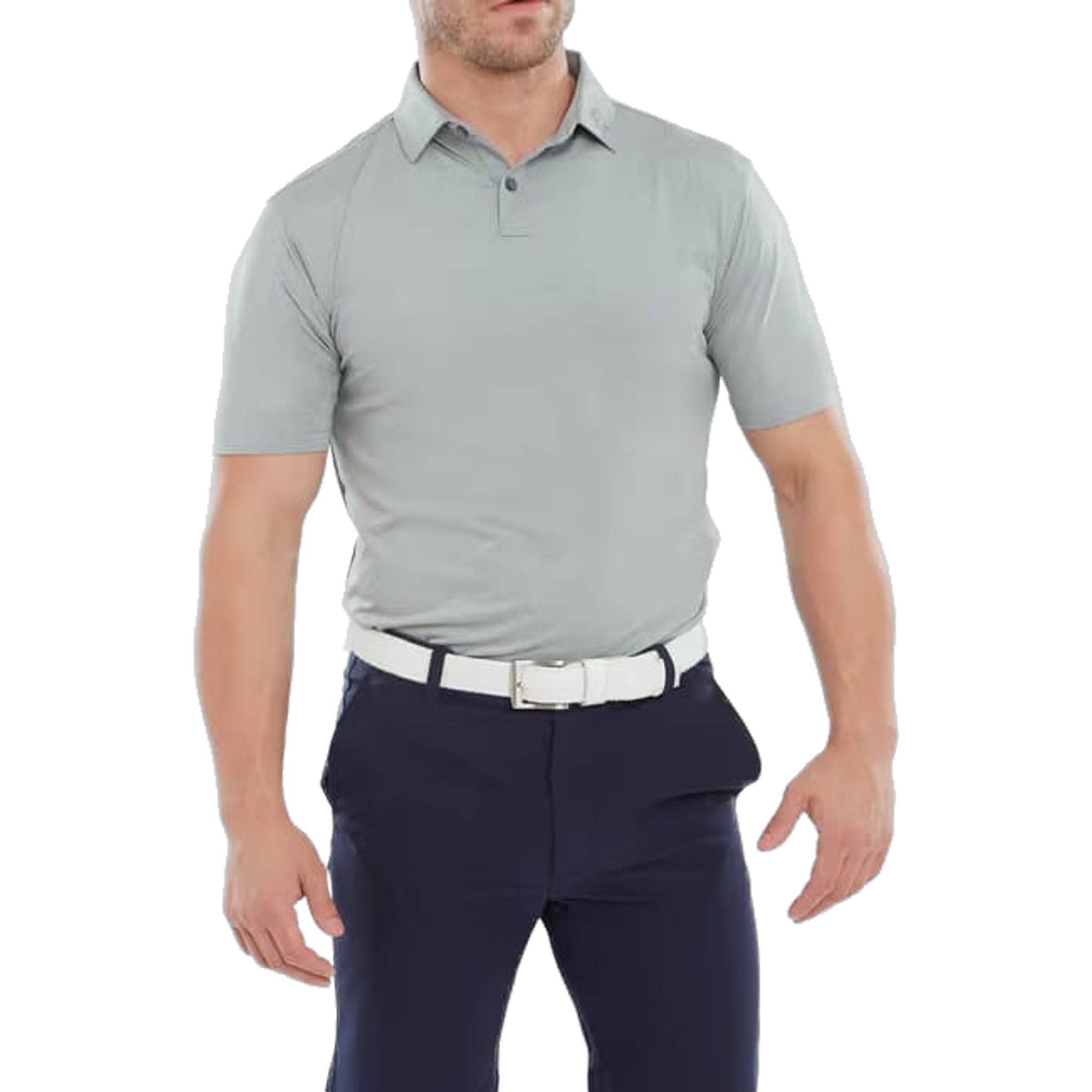 Polo da uomo Footjoy Heather Self Collar Lisle