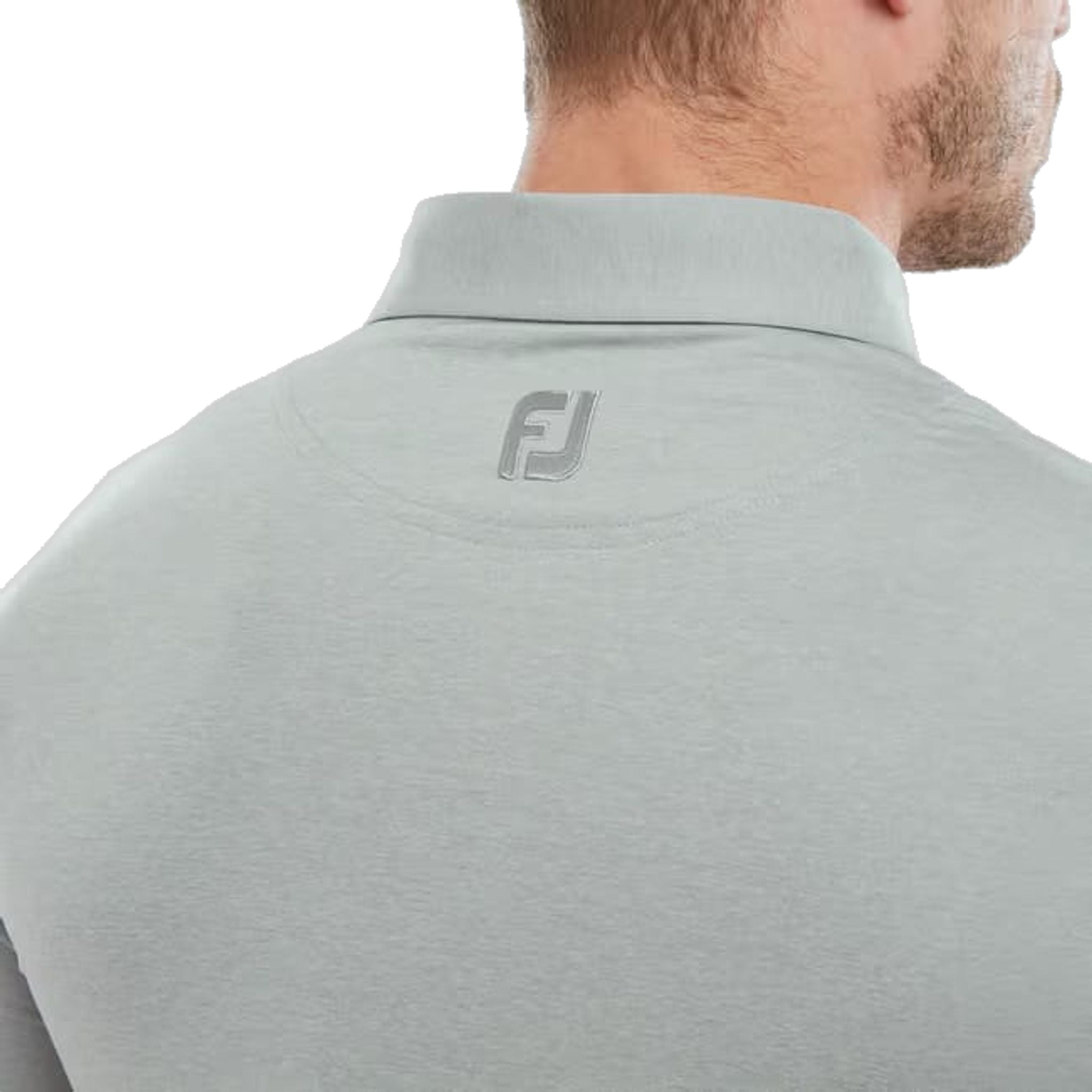 Polo da uomo Footjoy Heather Self Collar Lisle
