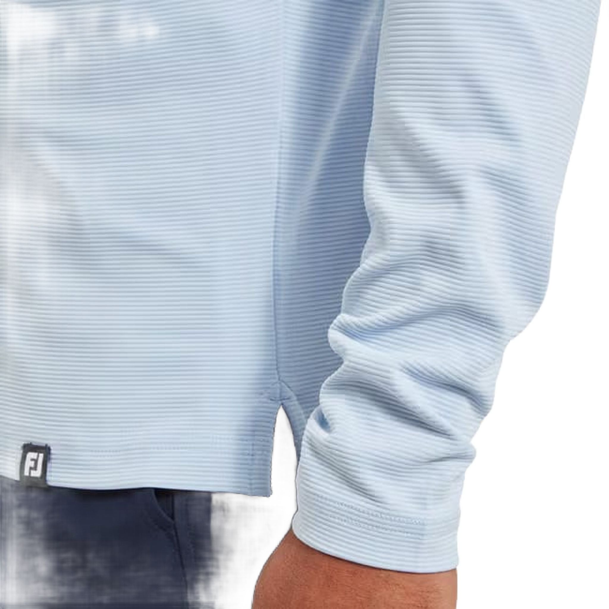 Felpa con cappuccio in jacquard Ottoman Footjoy da uomo