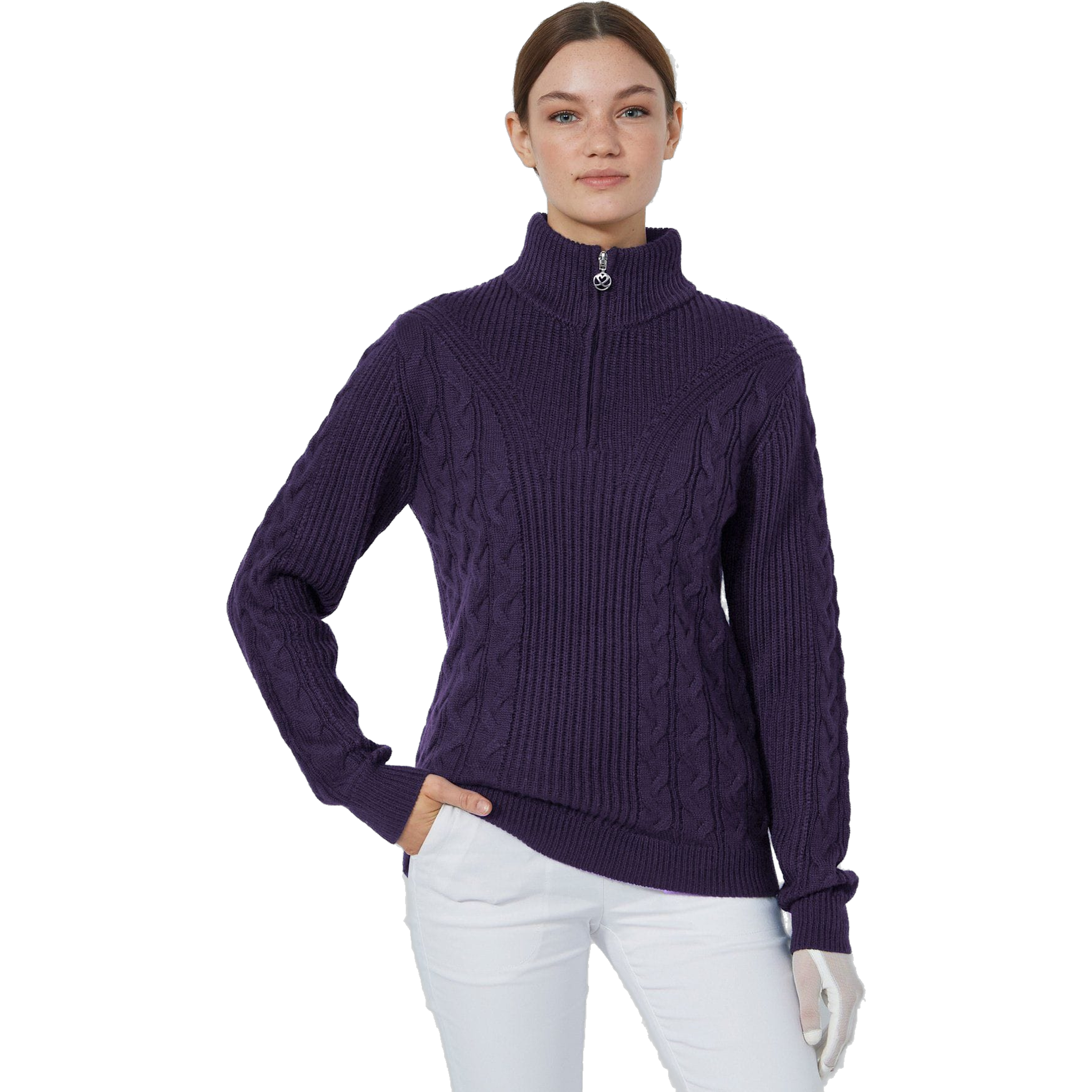 Daily Sports Lined Cable Pullover Damen