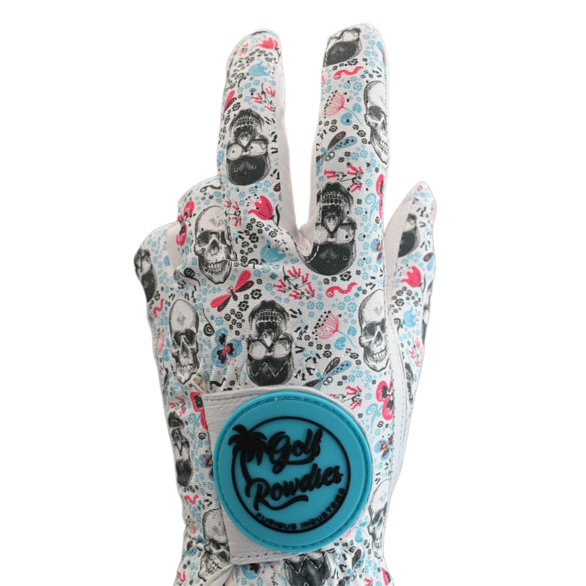 Guanto da uomo Golf Rowdies Skull