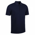 Polo GlenMuir M Kinloch in piqué con logo blu scuro da uomo