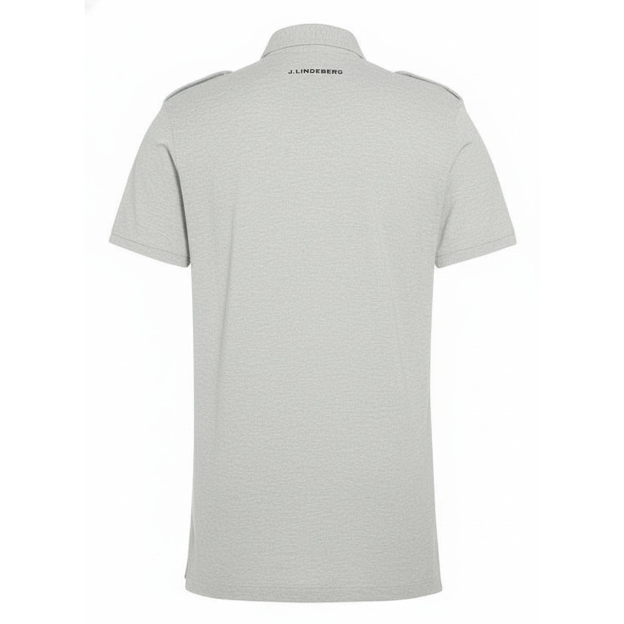 J. Lindeberg M Cliff JL Pique Stone Gray Melange S Uomo