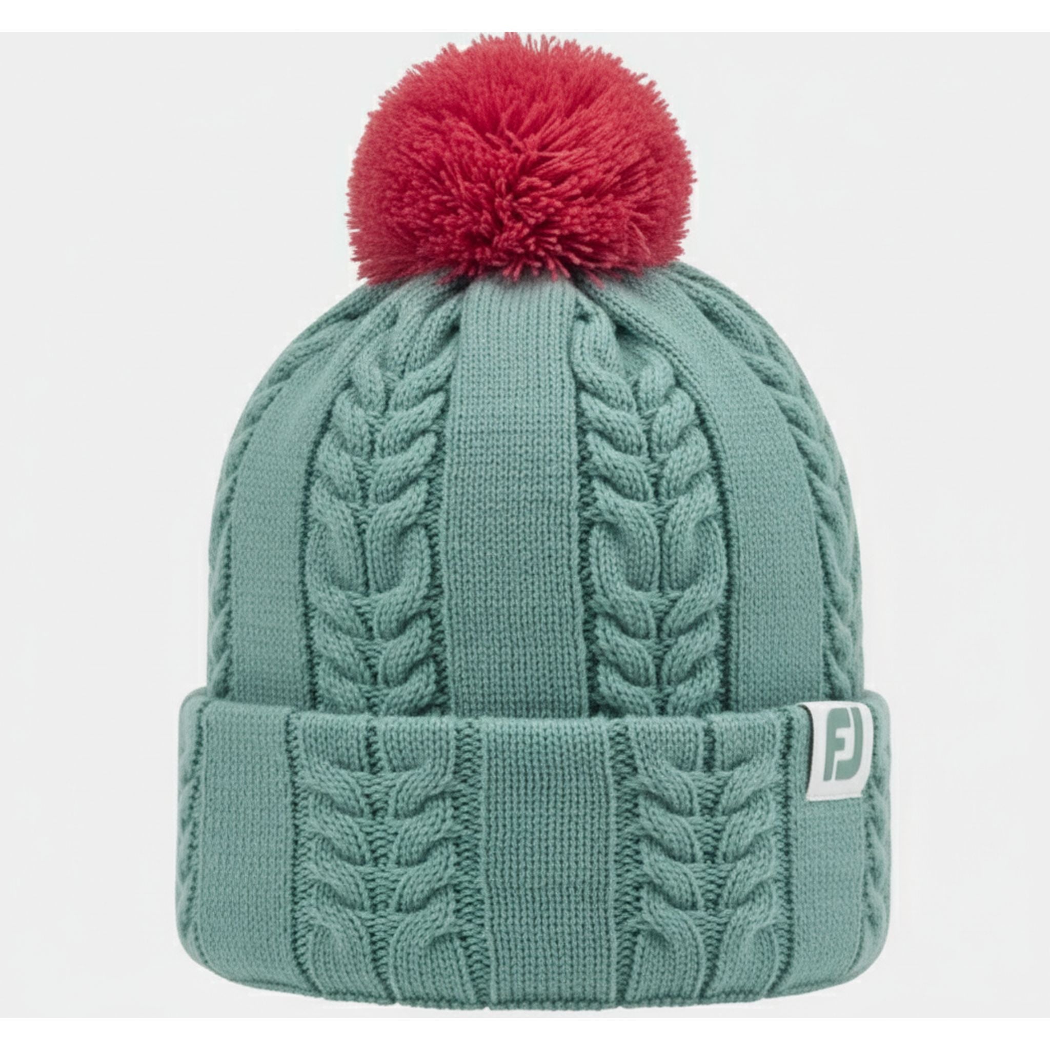 Footjoy Hood Bobble Cableknit Grigio/Rosa Donna Taglia unica Donna