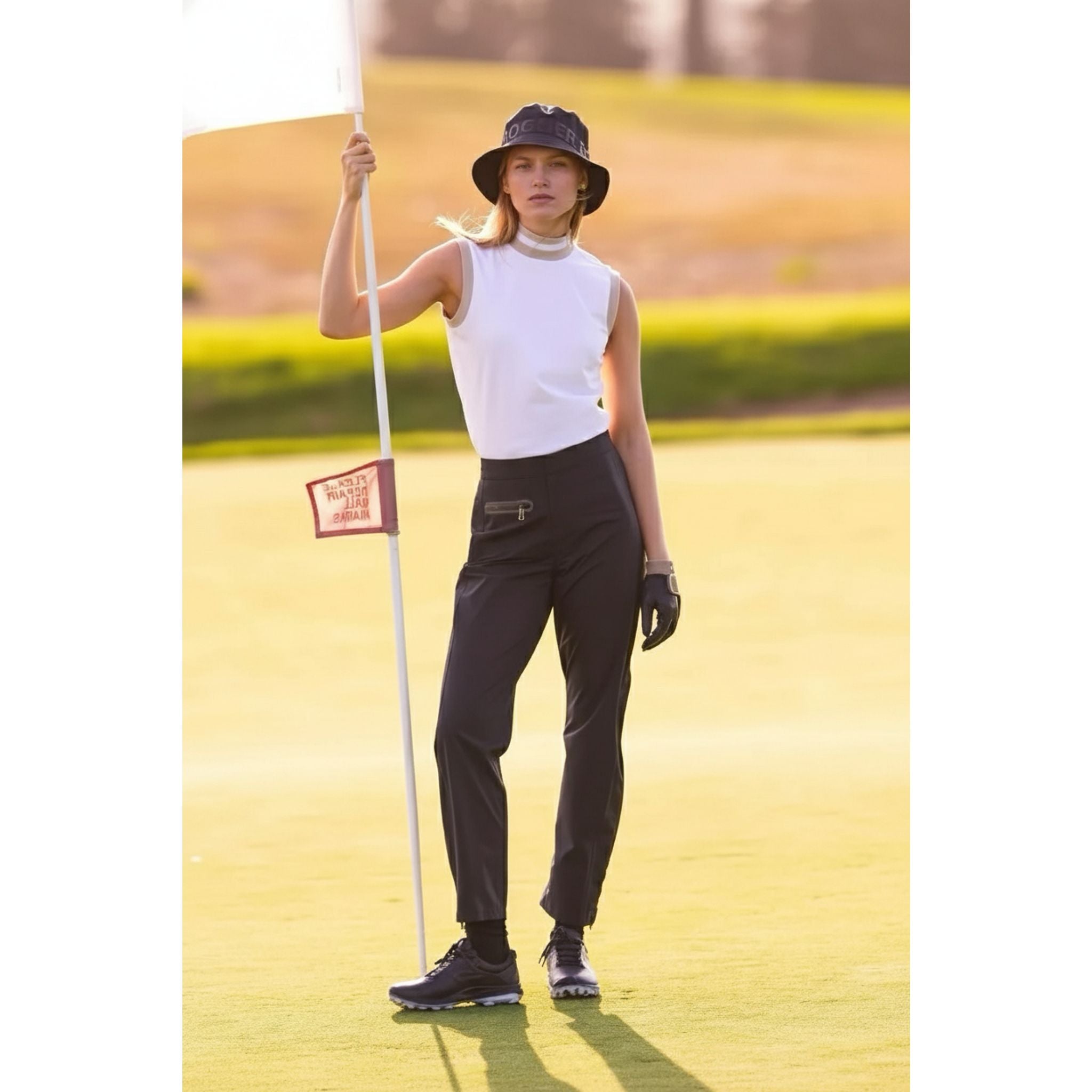 Pantaloni antipioggia Bogner W Raina-T neri taglia 42 da donna